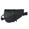 Dior Navy Grained Calfskin Leather Saddle Crossbody Bag