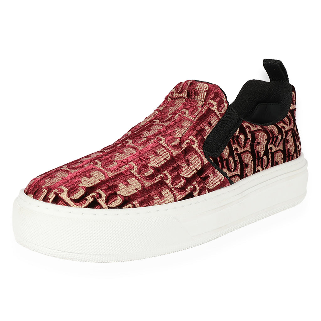 Dior Wmns Solar Slip-On 'Dior Oblique - Burgundy'