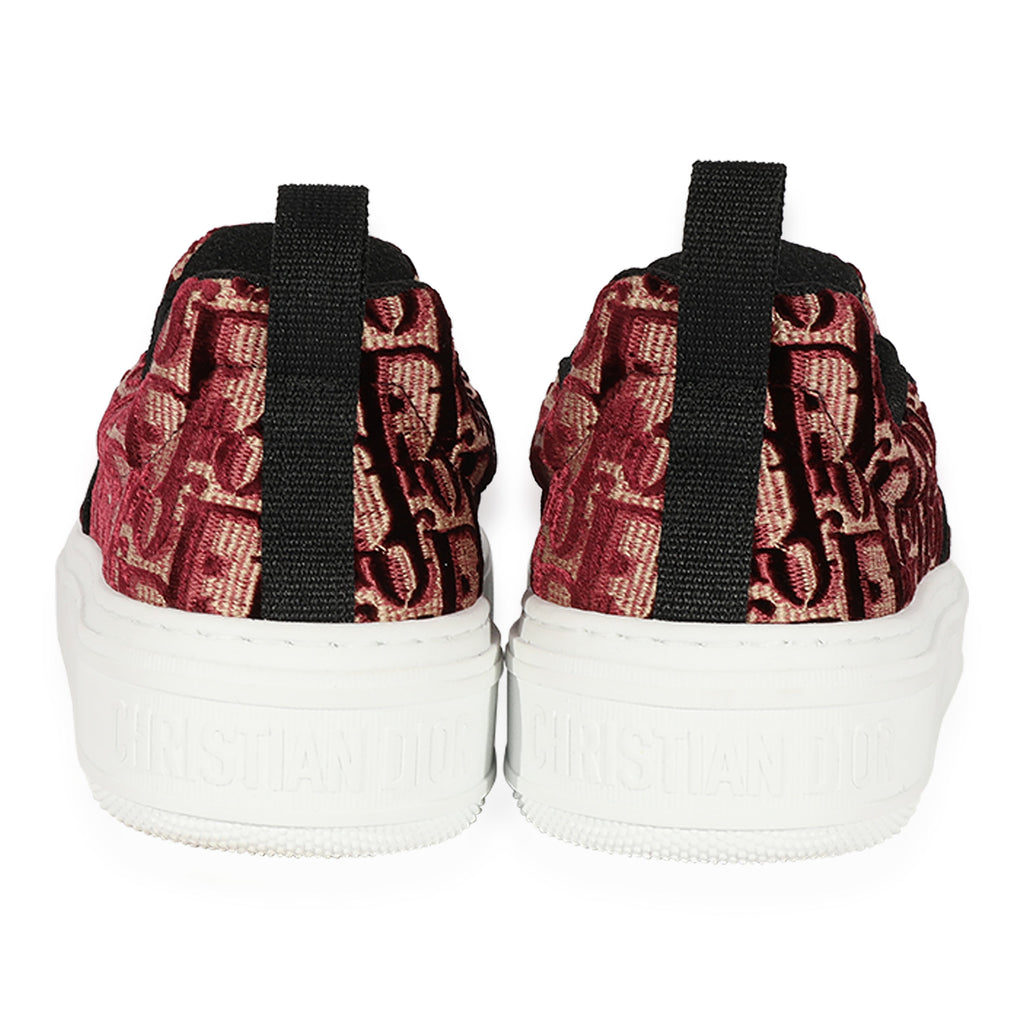 Dior Wmns Solar Slip-On 'Dior Oblique - Burgundy'