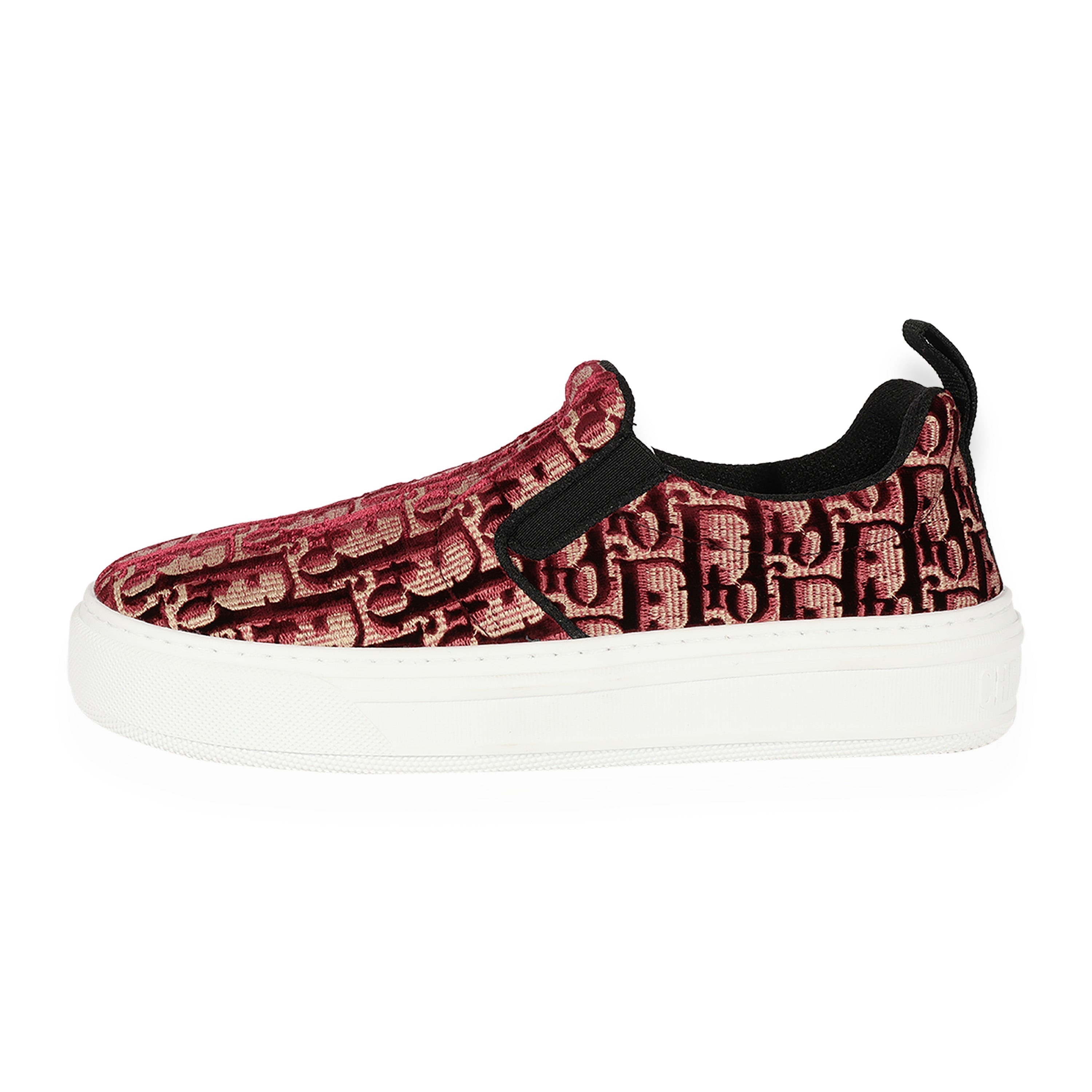 Dior Wmns Solar Slip-On 'Dior Oblique - Burgundy'