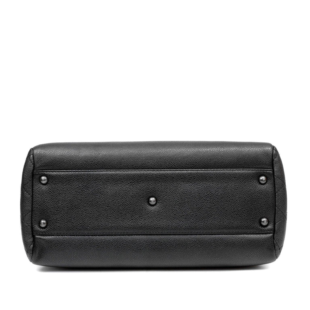 Chanel Slate Gray Tote w/ Gunmetal Hardware