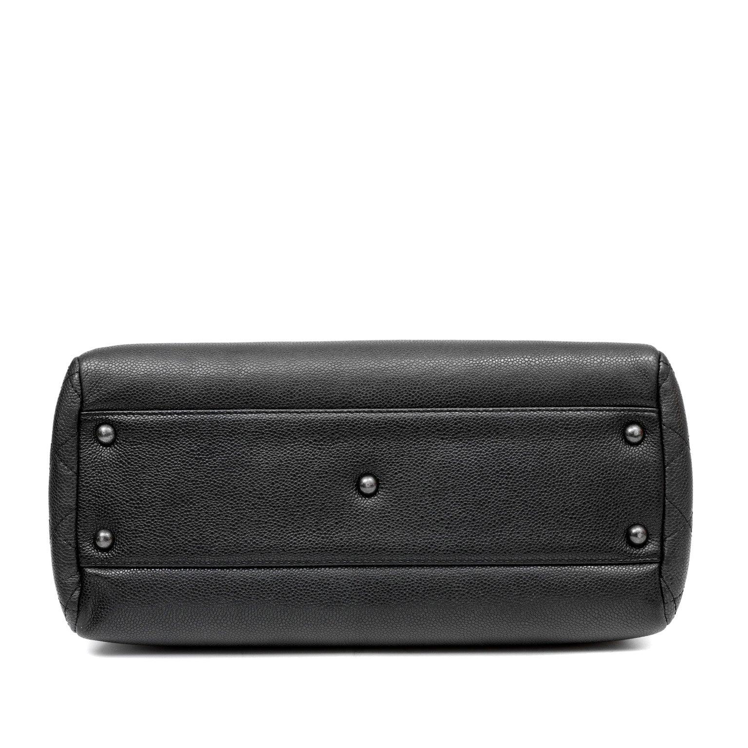 Chanel Slate Gray Tote w/ Gunmetal Hardware