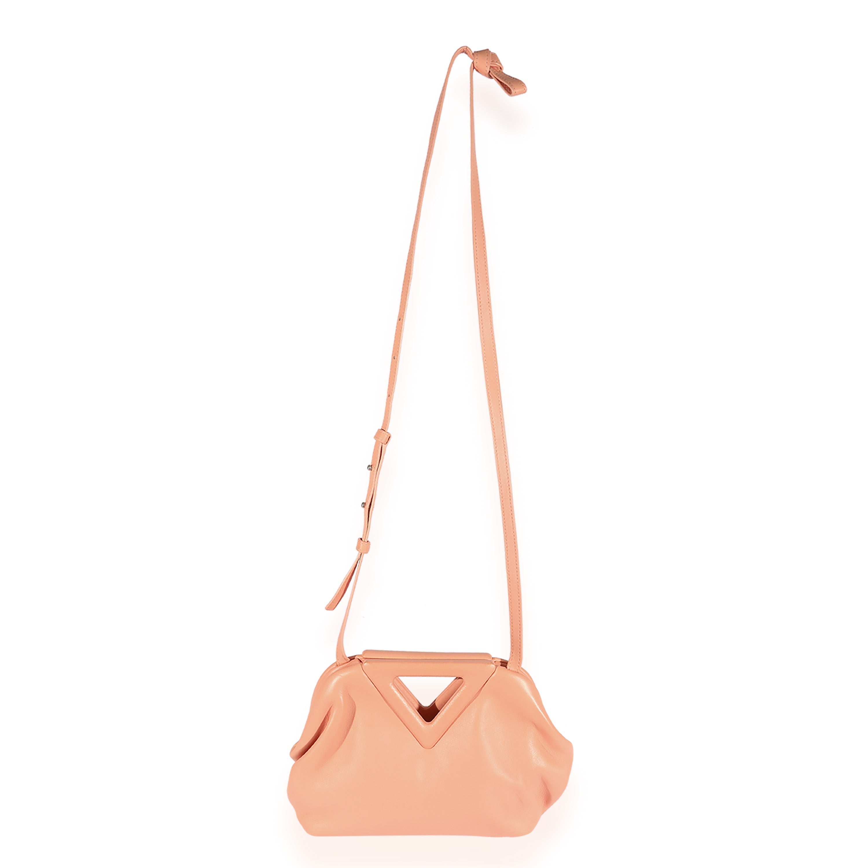 Bottega Veneta Peachy Calfskin Small The Point Bag