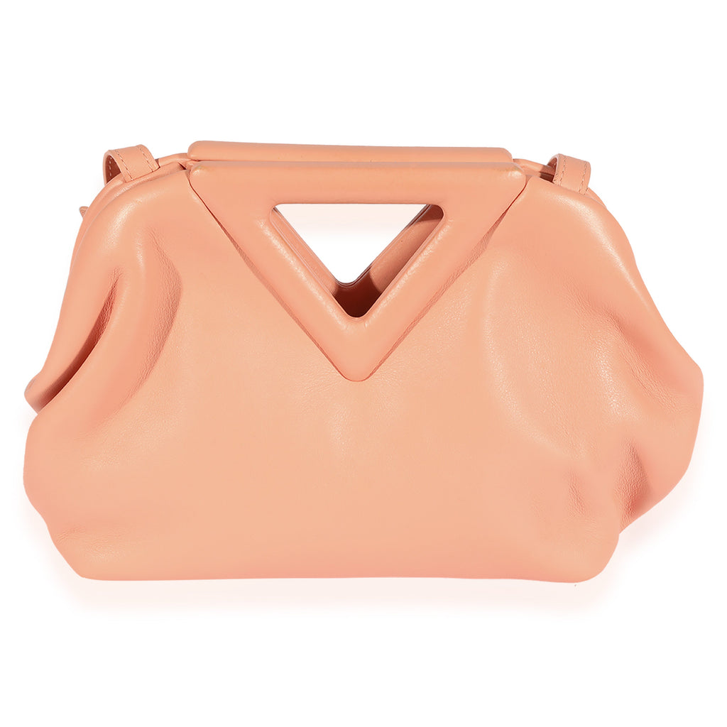 Bottega Veneta Peachy Calfskin Small The Point Bag