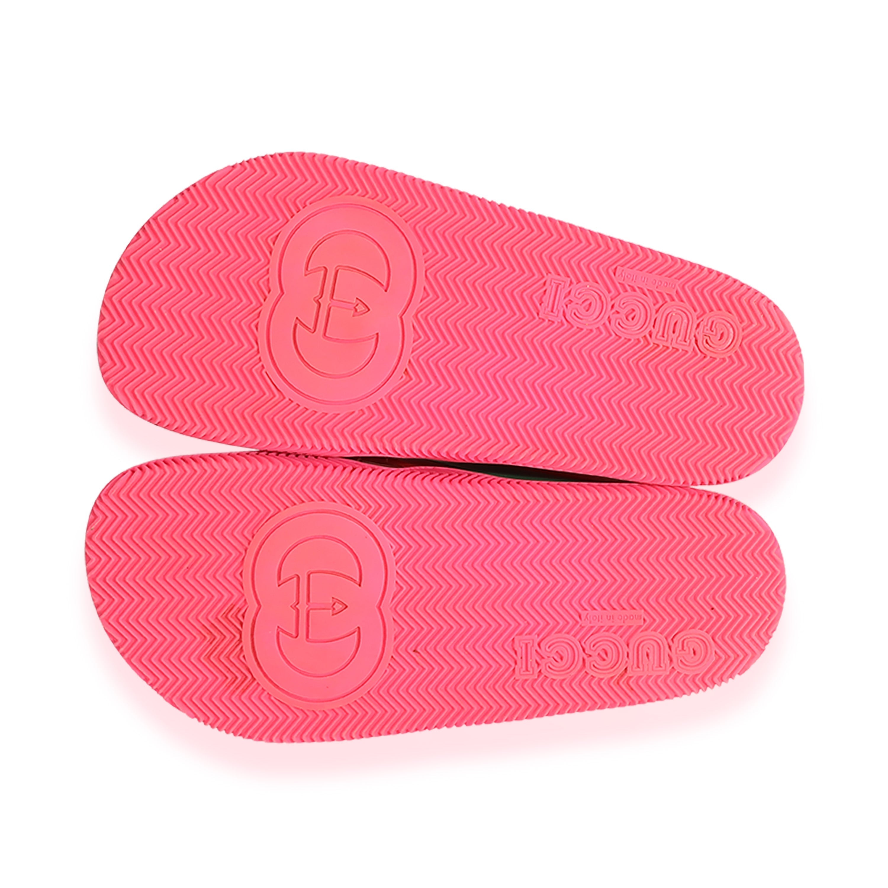 Gucci Wmns Web Stripe Slide Sandal 'Coral'
