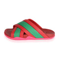 Gucci Wmns Web Stripe Slide Sandal 'Coral'