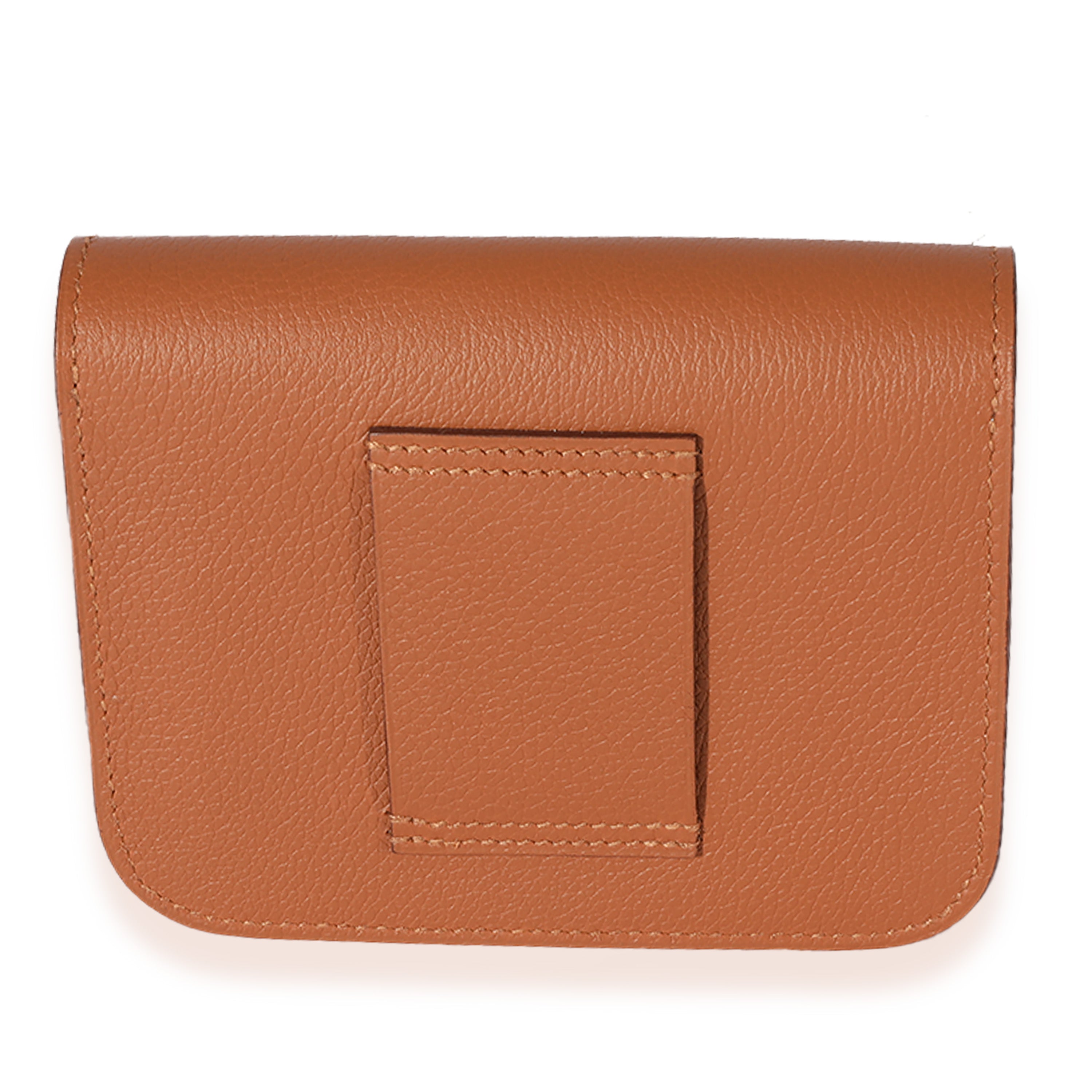 Hermès Gold Vert Fizz Evercolor Bicolore Constance Slim Compact GHW