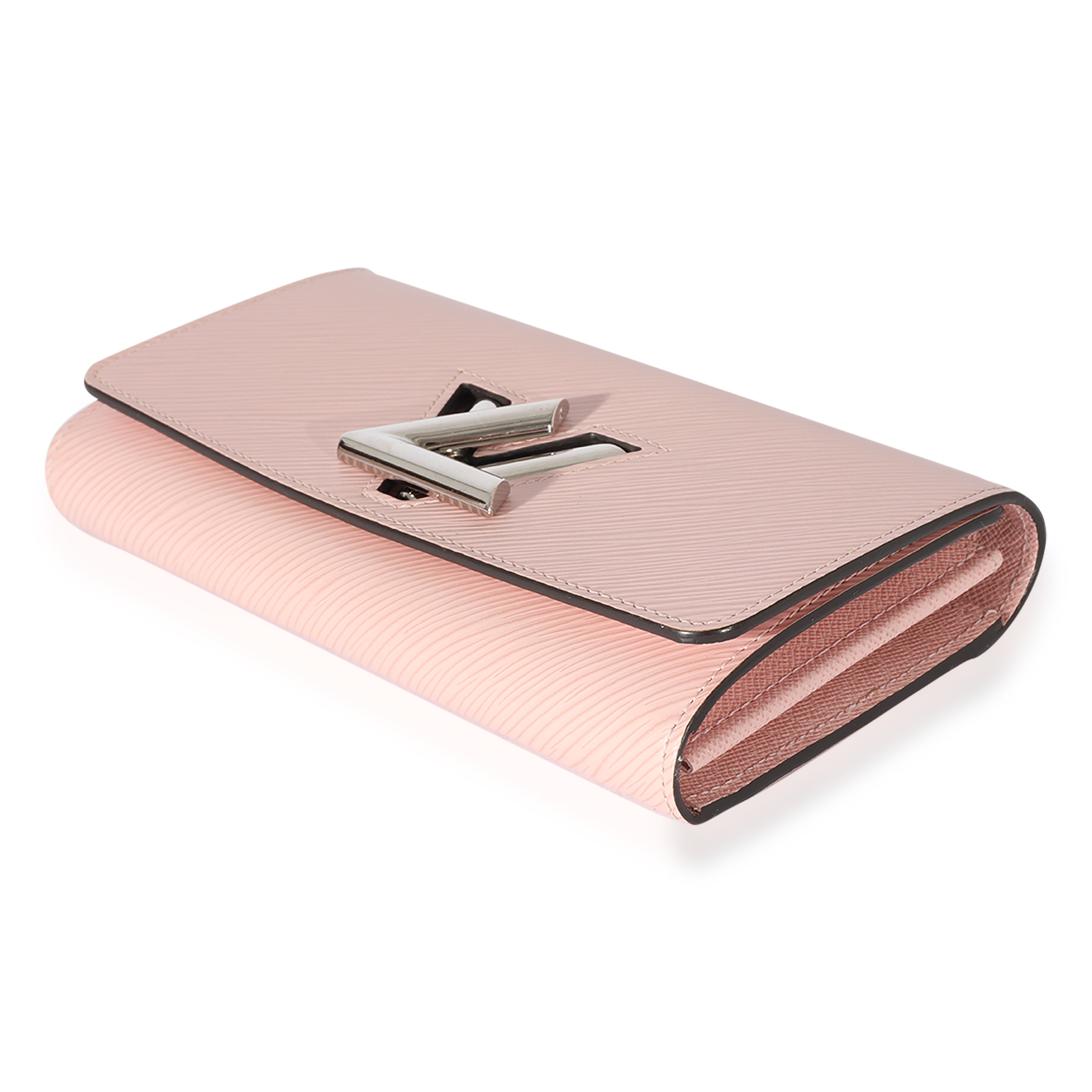 Louis Vuitton Rose Epi Leather Twist Wallet