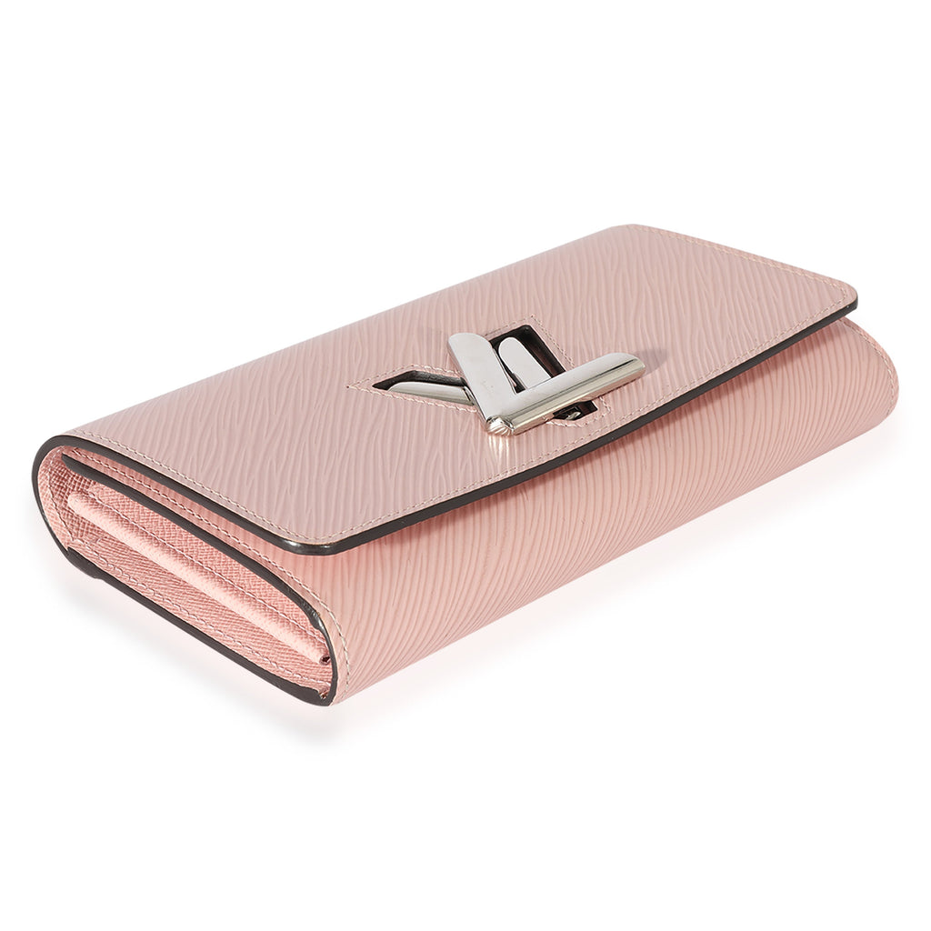 Louis Vuitton Rose Epi Leather Twist Wallet