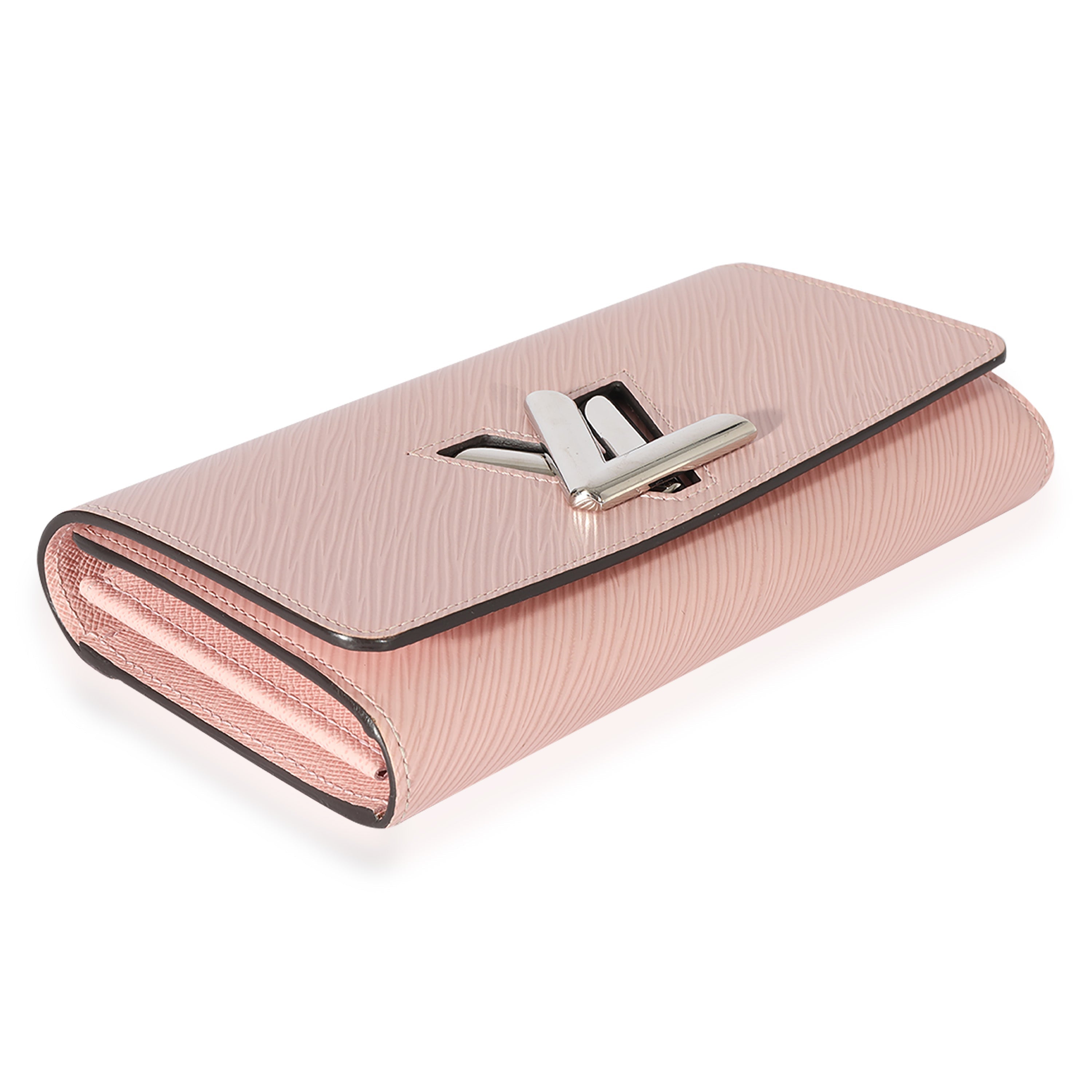 Louis Vuitton Rose Epi Leather Twist Wallet
