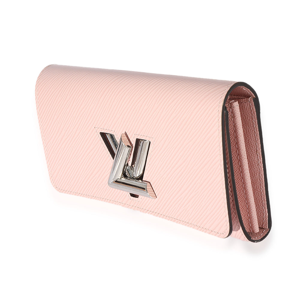 Louis Vuitton Rose Epi Leather Twist Wallet