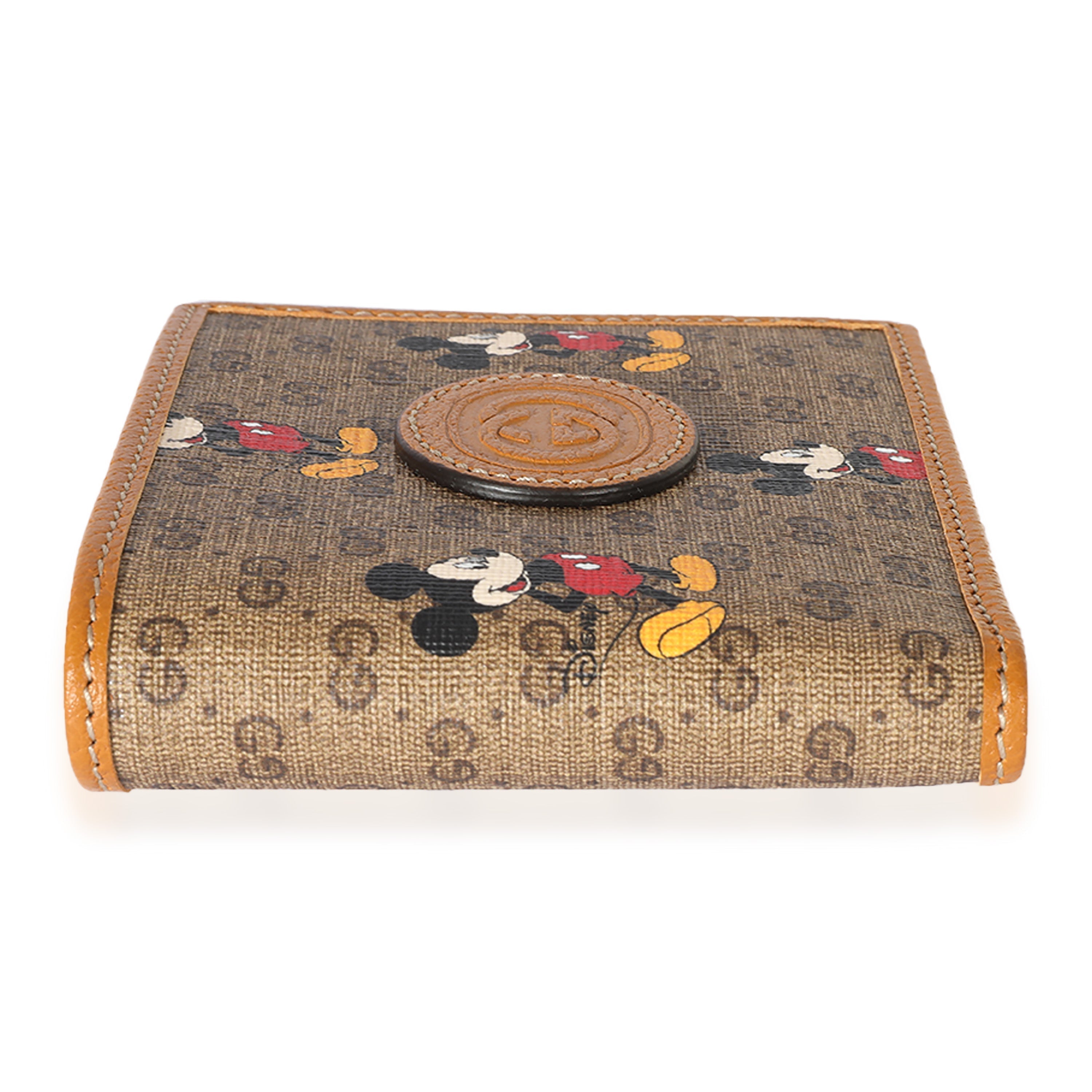 Gucci x Disney Vintage GG Supreme Mickey Mouse Bifold Wallet