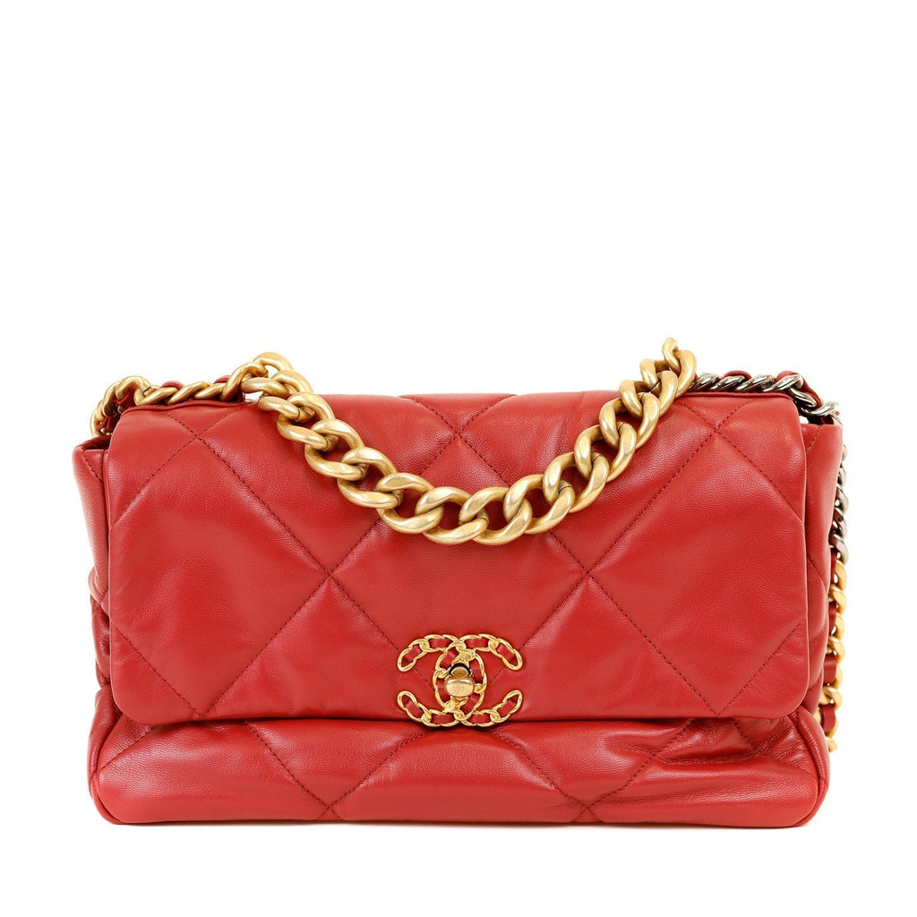 Chanel 19 Red Lipstick Jumbo w/ Multi Hardware