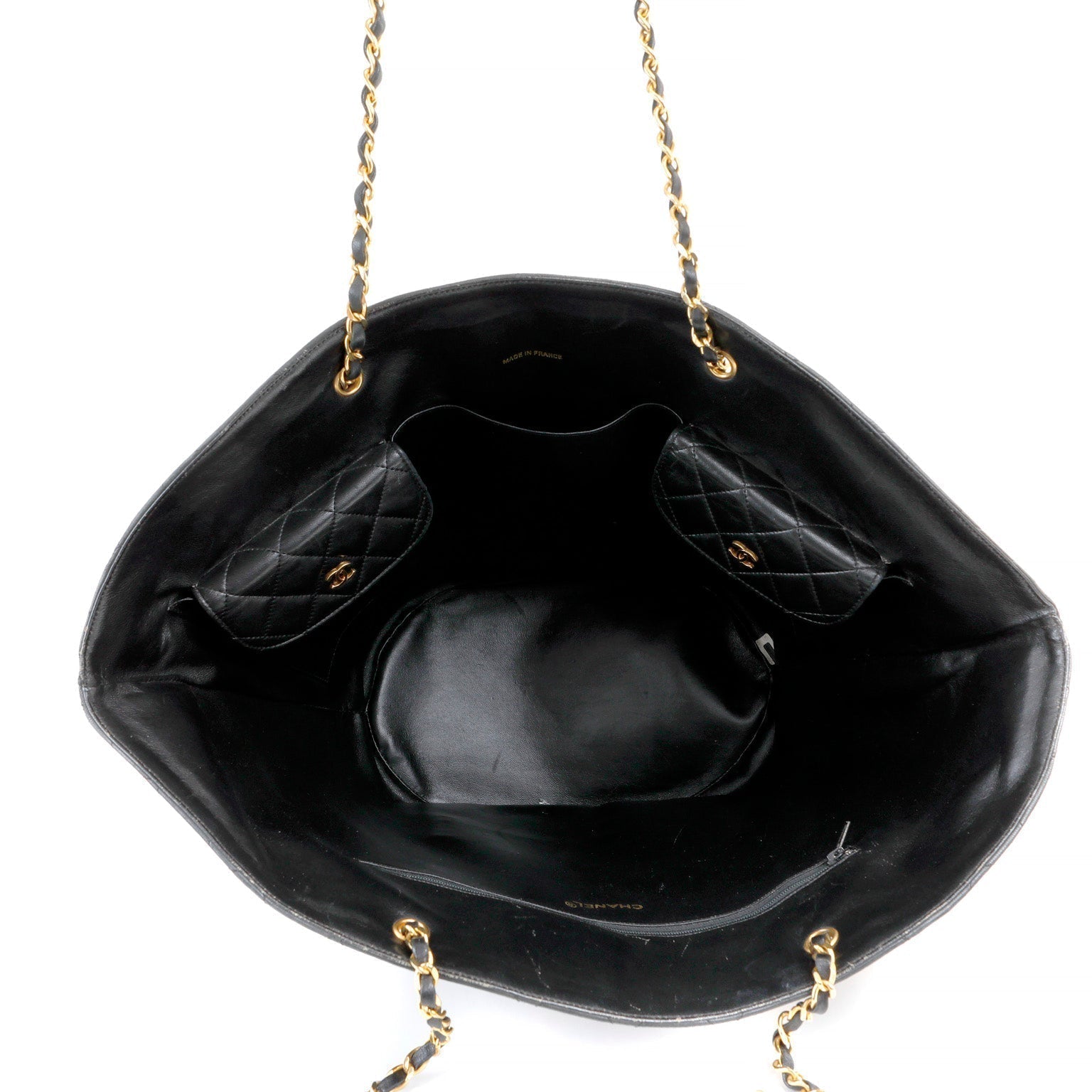 Chanel Vintage Quilted Day Tote w/ Gold Hardware