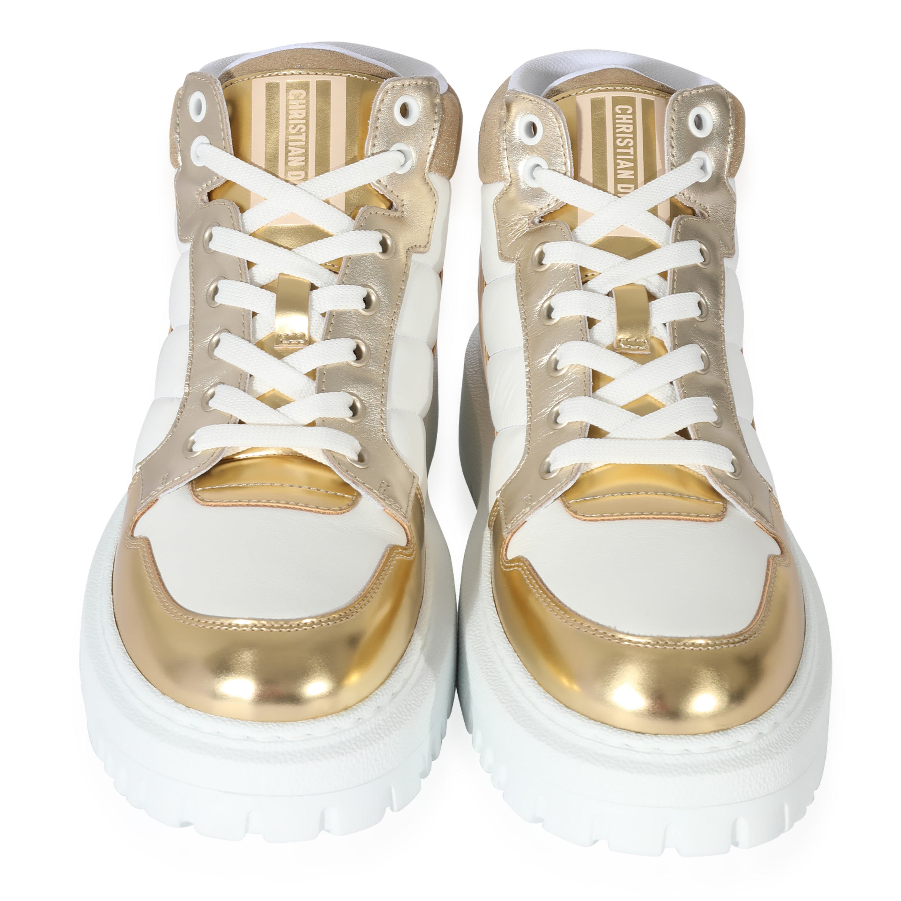 Dior Wmns D-Player 'Quilted Nylon - White Gold'