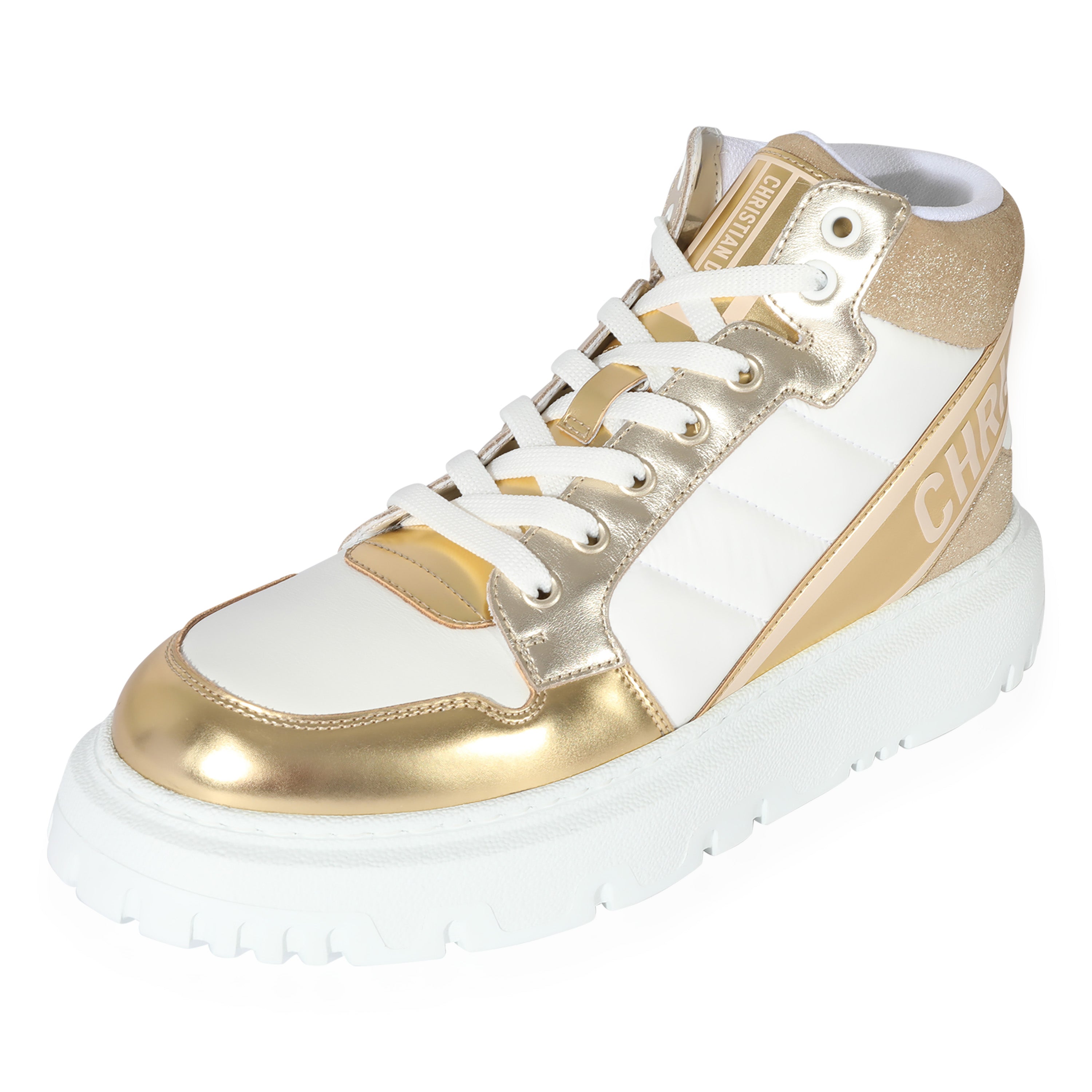 Dior Wmns D-Player 'Quilted Nylon - White Gold'