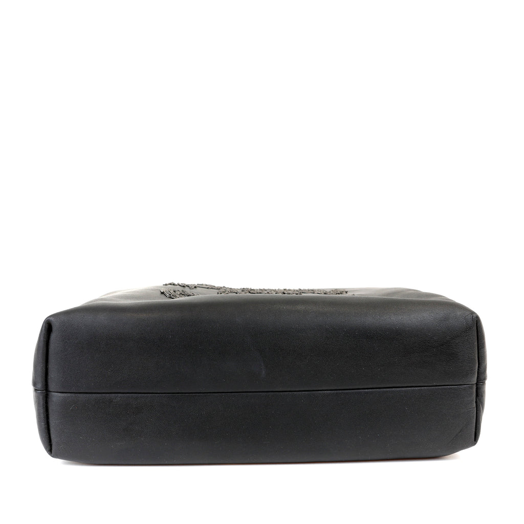 Chanel Black Lambskin Grand Cabernet Tote with Dripping Chains