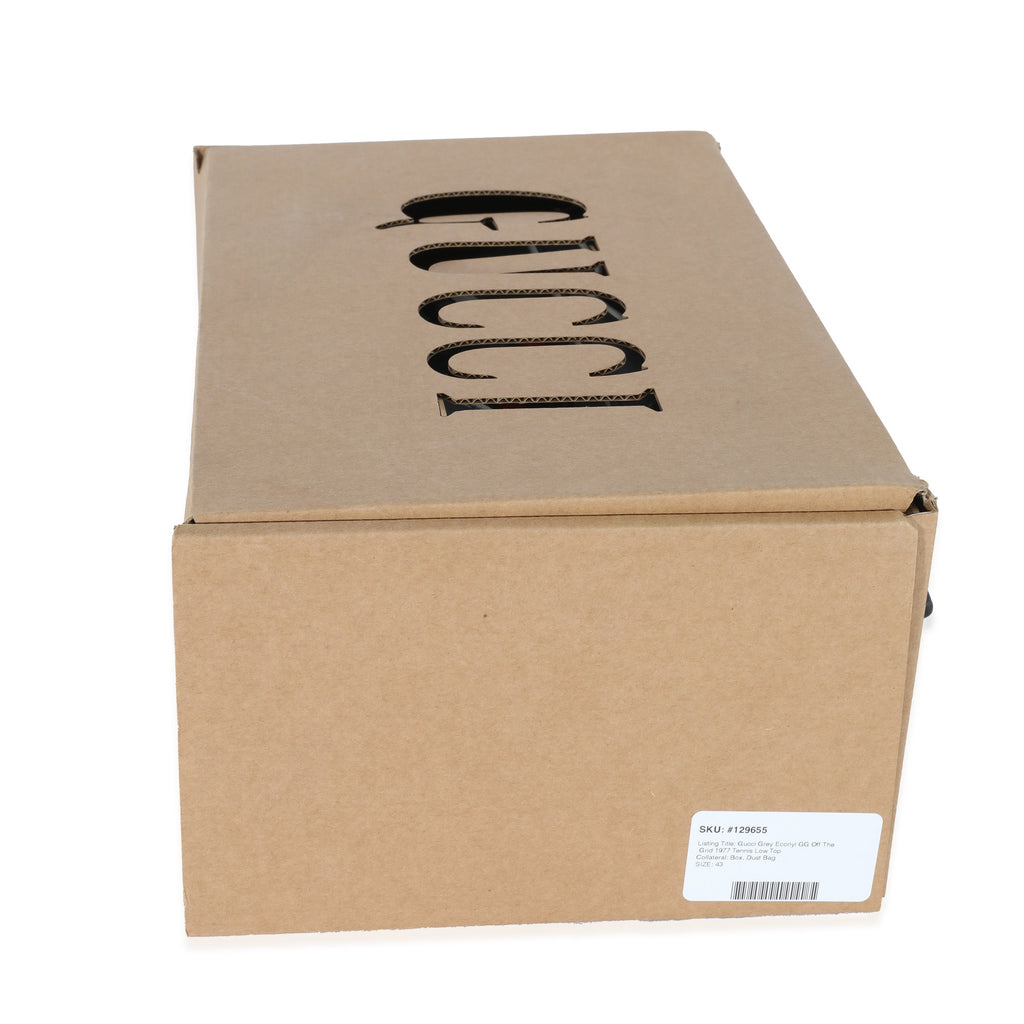 Gucci Grey Econyl GG Off The Grid 1977 Tennis Low Top