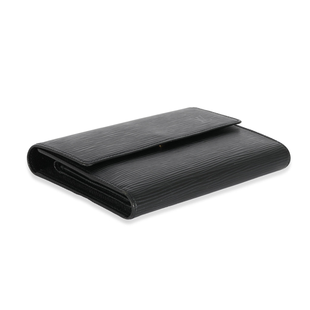Louis Vuitton Black Epi Porte Tresor Wallet