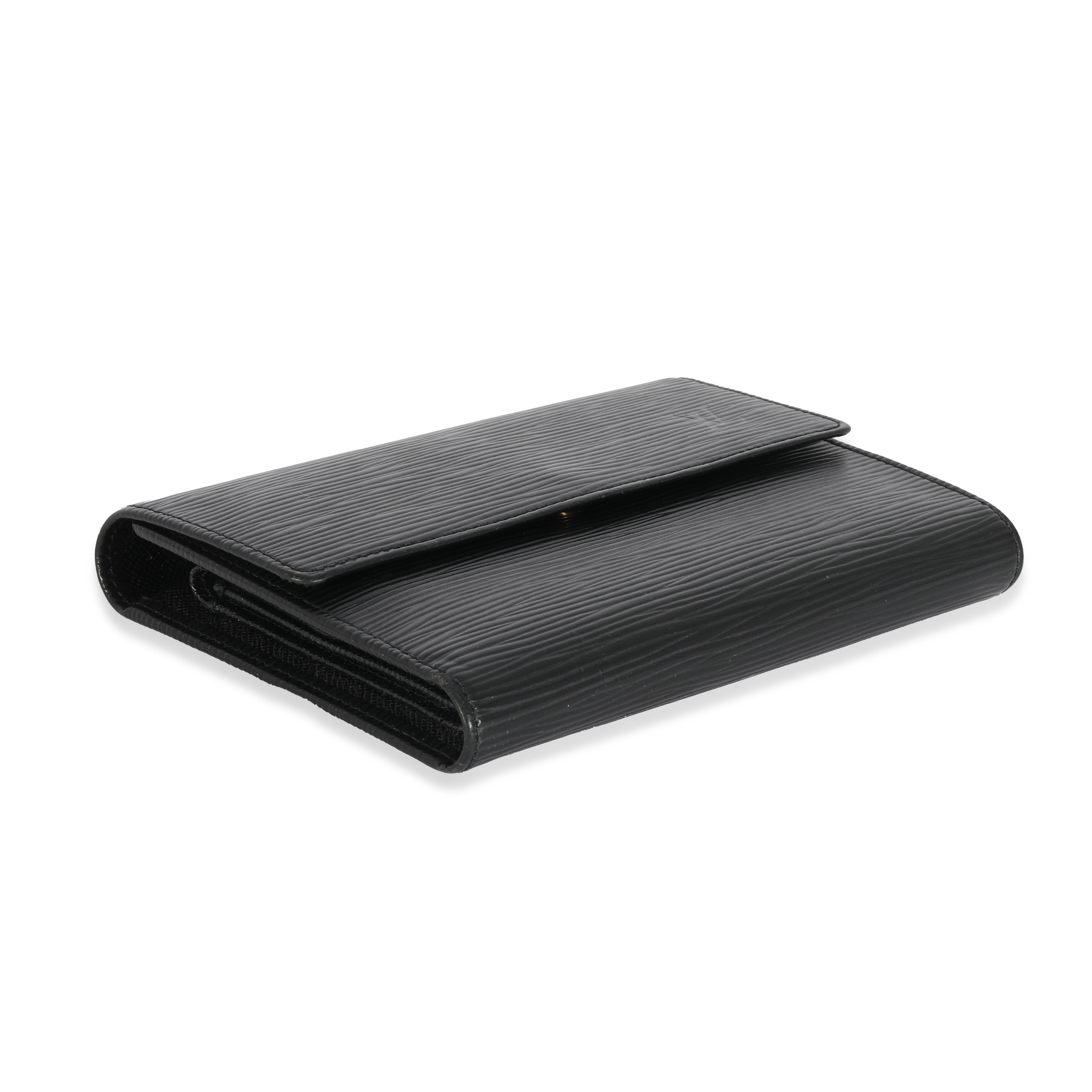 Louis Vuitton Black Epi Porte Tresor Wallet