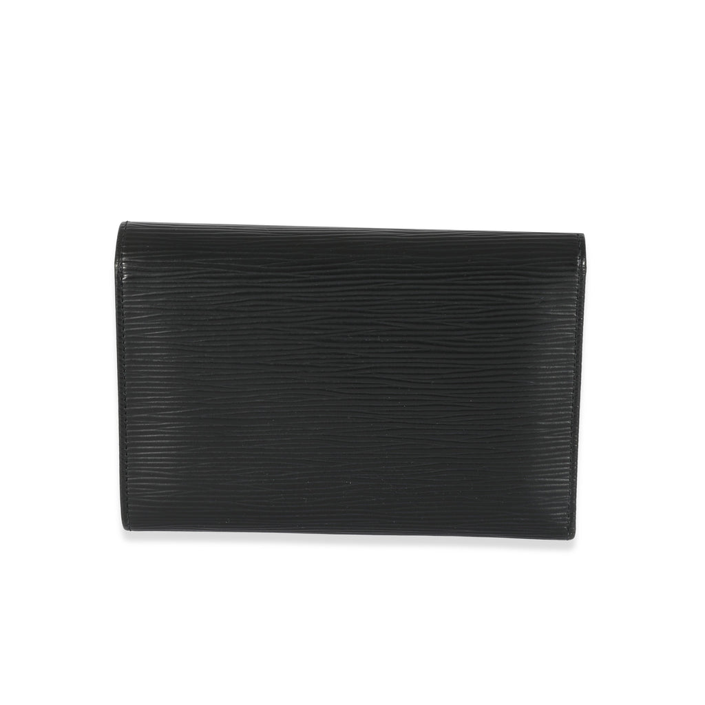 Louis Vuitton Black Epi Porte Tresor Wallet