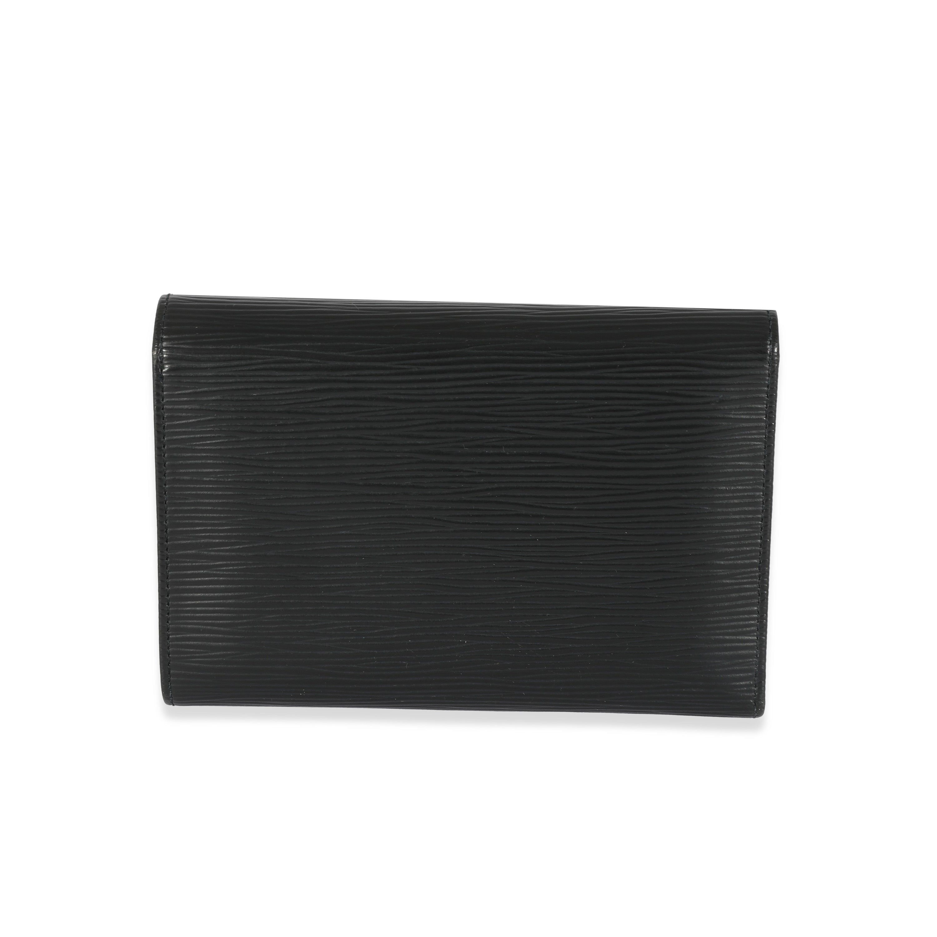 Louis Vuitton Black Epi Porte Tresor Wallet