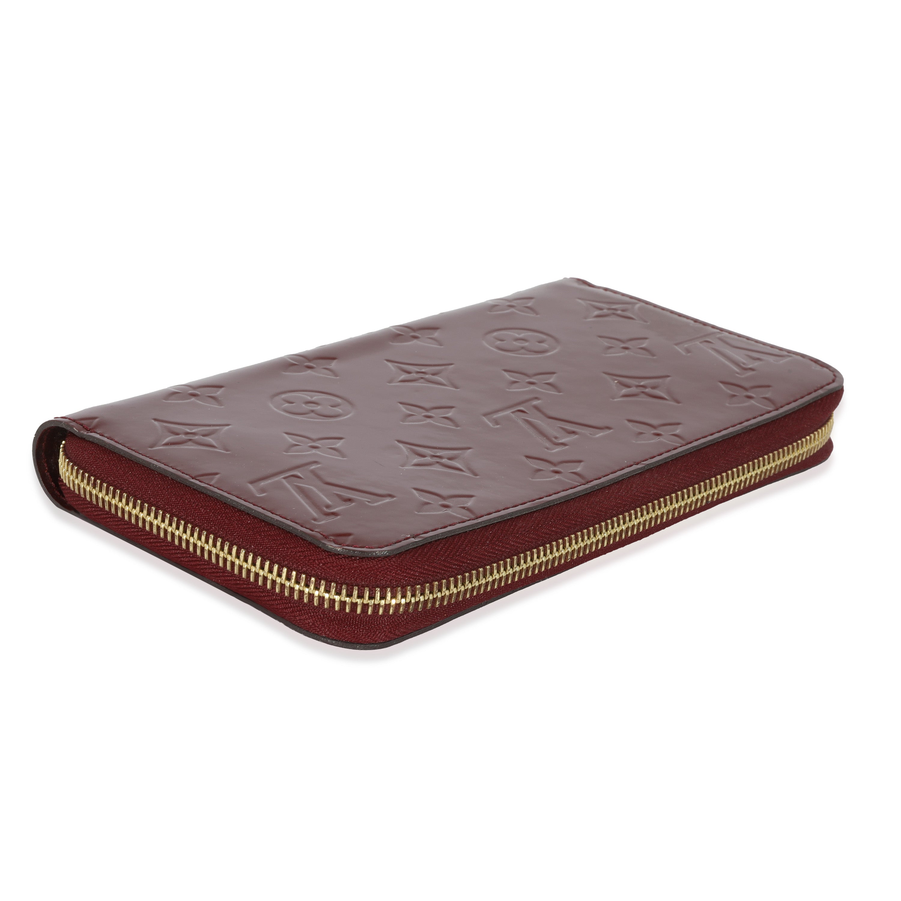 Louis Vuitton Rouge Fauviste Vernis Zippy Wallet