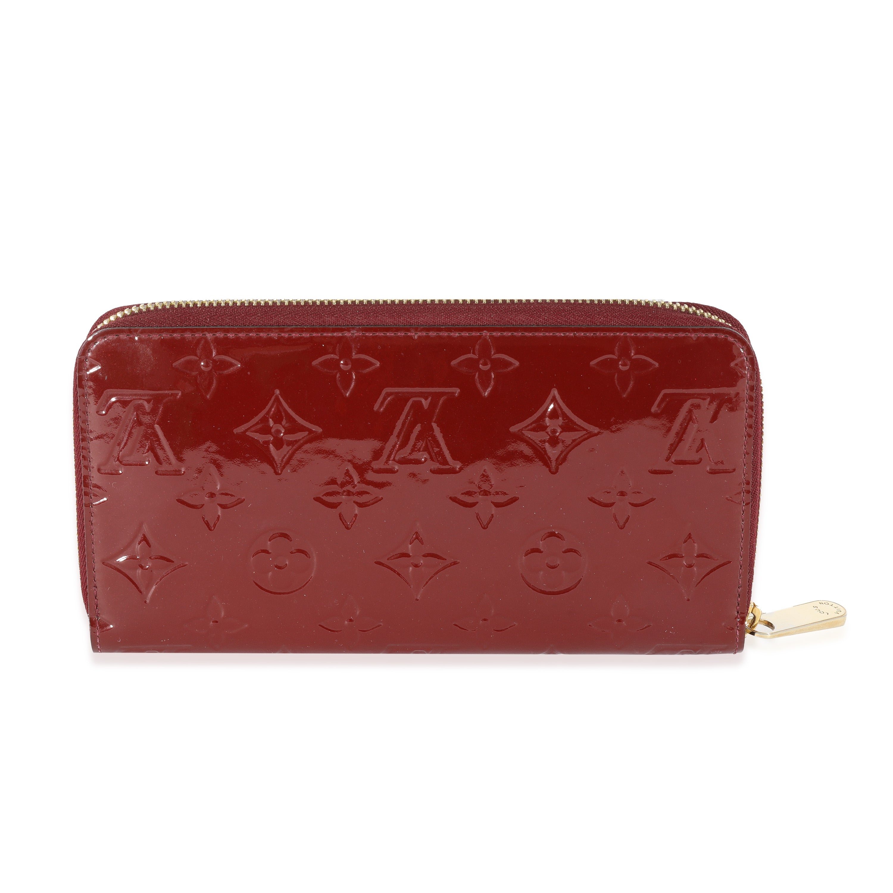Louis Vuitton Rouge Fauviste Vernis Zippy Wallet