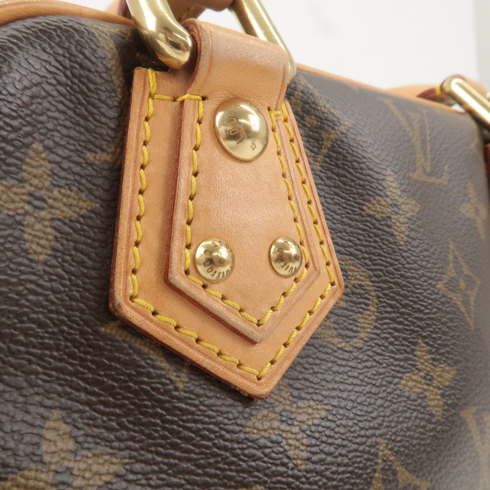 Louis Vuitton Monogram Manhattan PM Hand Bag Brown M40026