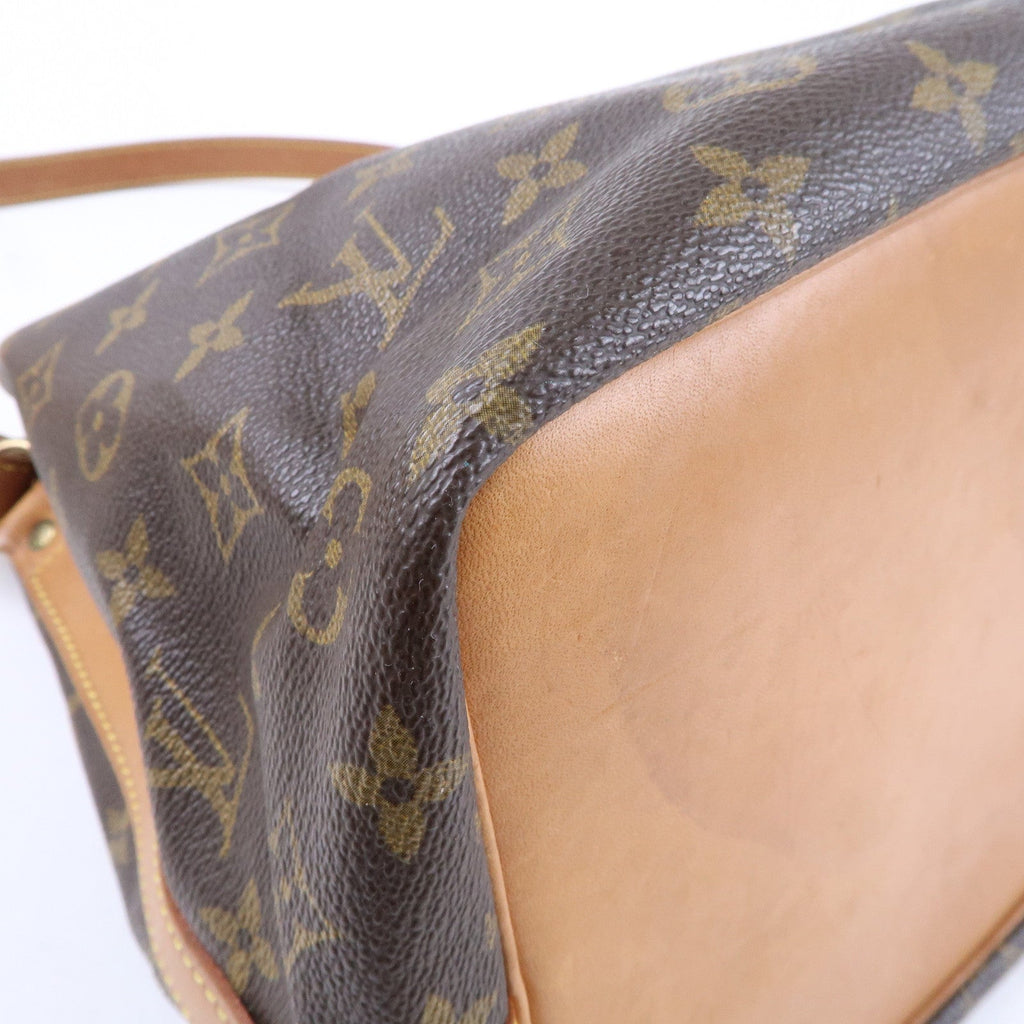 Louis Vuitton Monogram Petit Noe Shoulder Bag Brown M42226