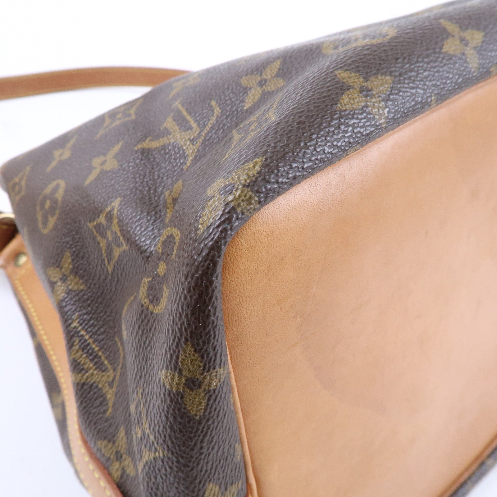 Louis Vuitton Monogram Petit Noe Shoulder Bag Brown M42226