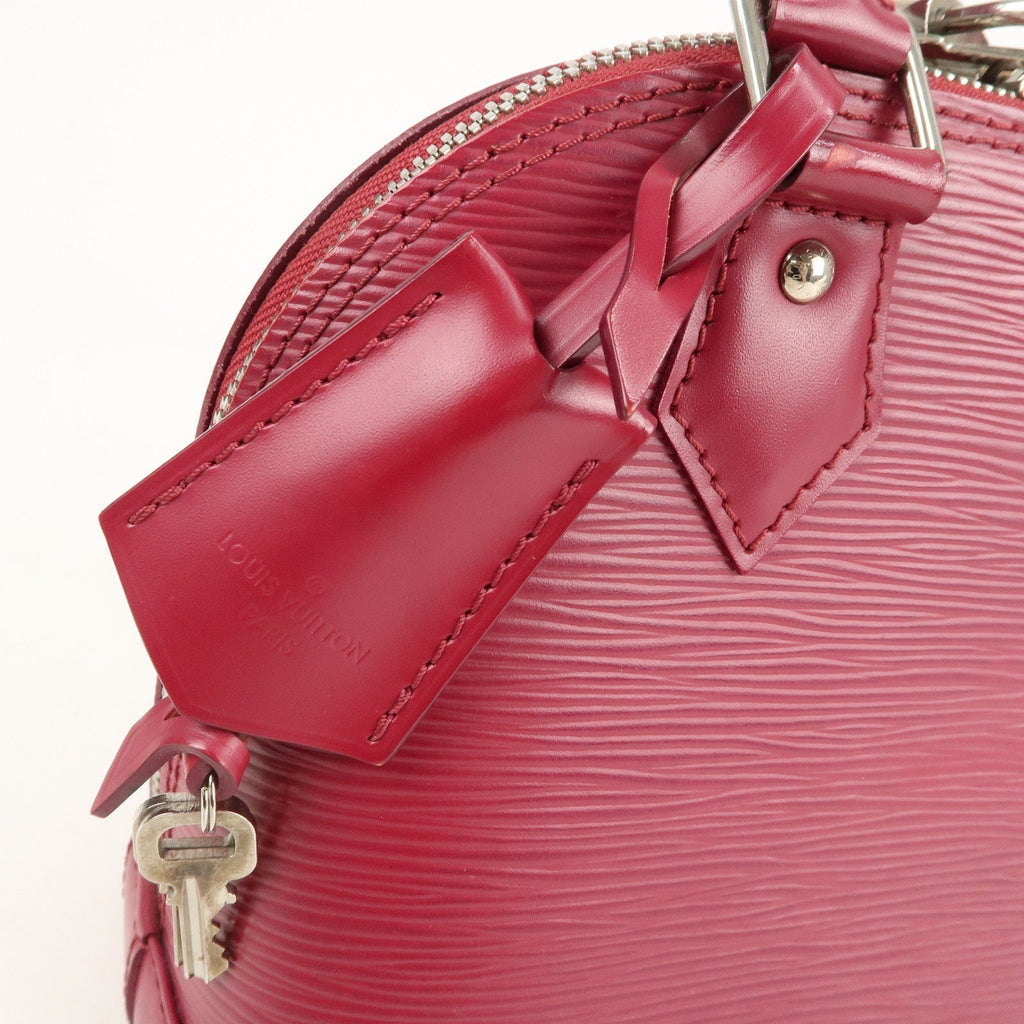 Louis Vuitton Epi Alma BB Hand Bag Shoulder Bag Fuchsia M40851