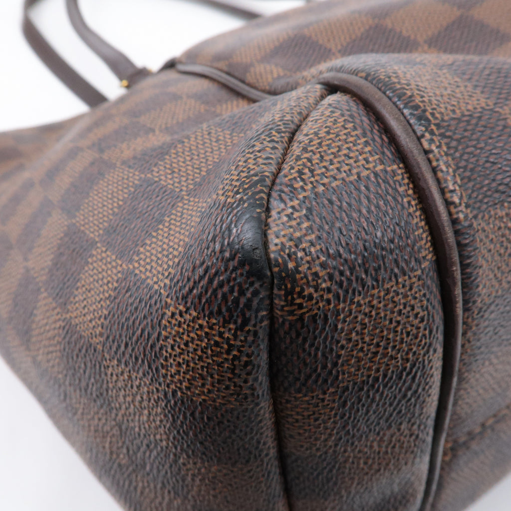 Louis Vuitton Damier Totally MM Shoulder Bag Brown N41281