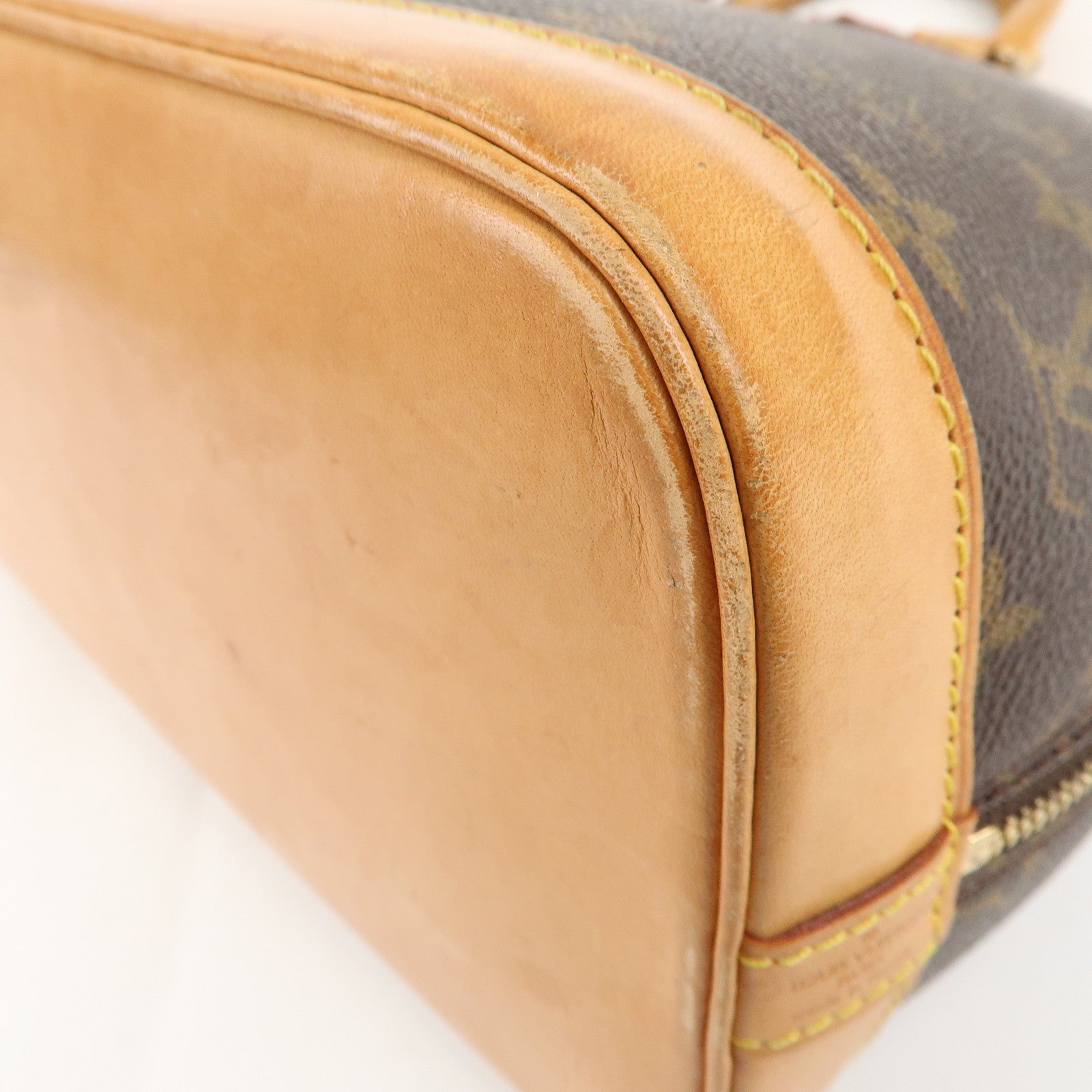 Louis Vuitton Monogram Alma Hand Bag Brown M51130