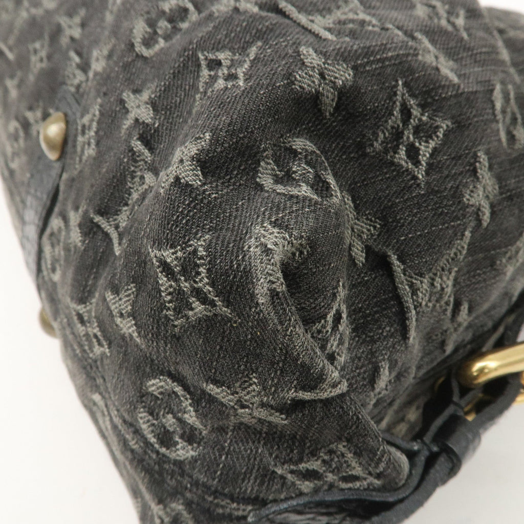 Louis Vuitton Monogram Denim Neo Cabby GM Shoulder Bag Noir M95352