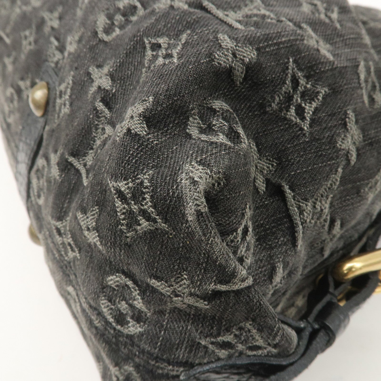 Louis Vuitton Monogram Denim Neo Cabby GM Shoulder Bag Noir M95352