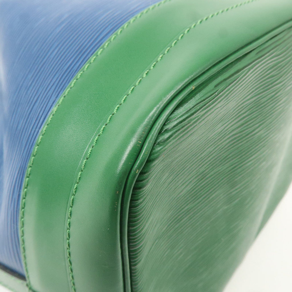 Louis Vuitton Epi Bi-Color Noe Shoulder Bag Blue Green M44044