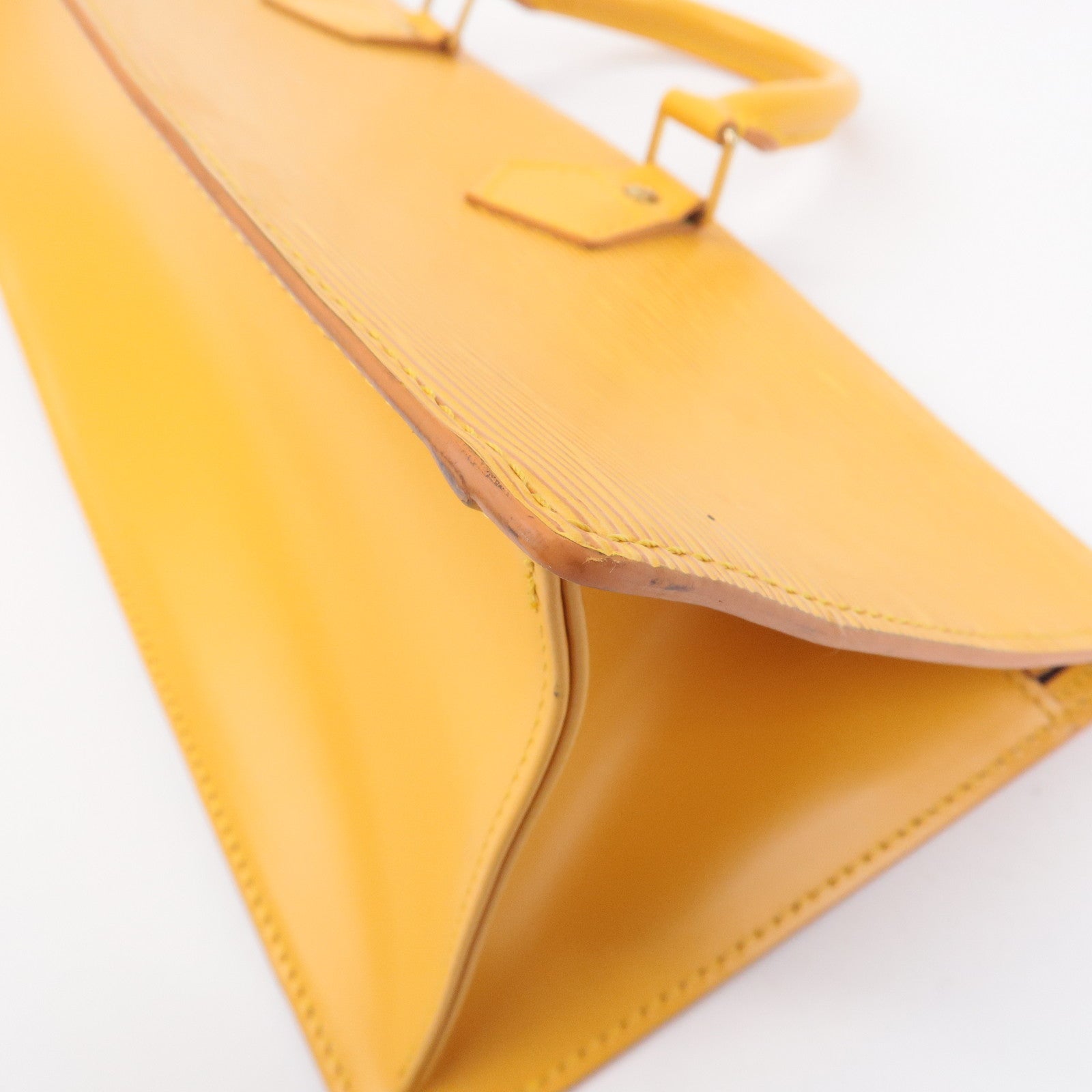Louis Vuitton Epi Sac Triangle Hand Bag Tassili Yellow M52099