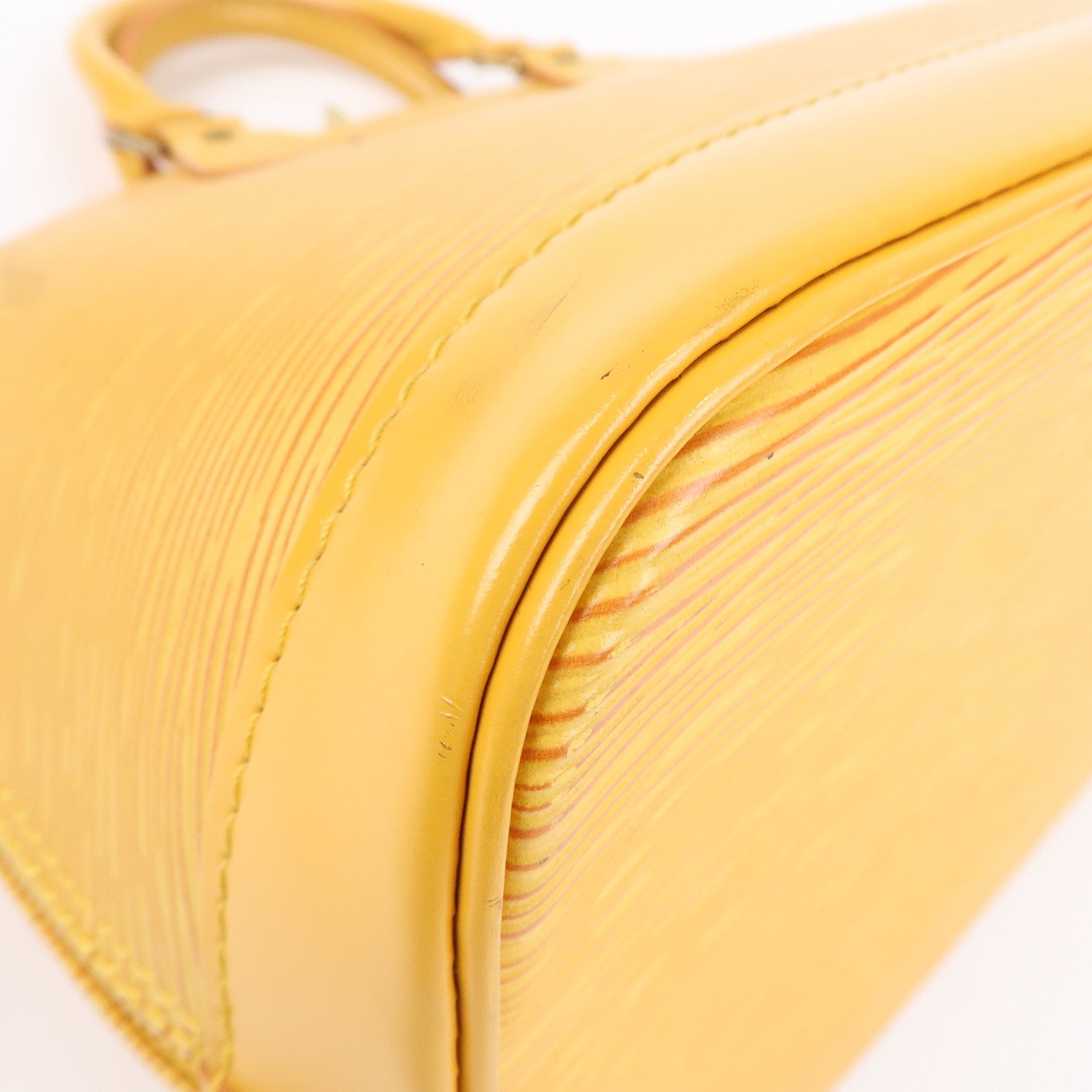 Louis Vuitton Epi Alma PM Hand Bag Tassili Yellow M52149