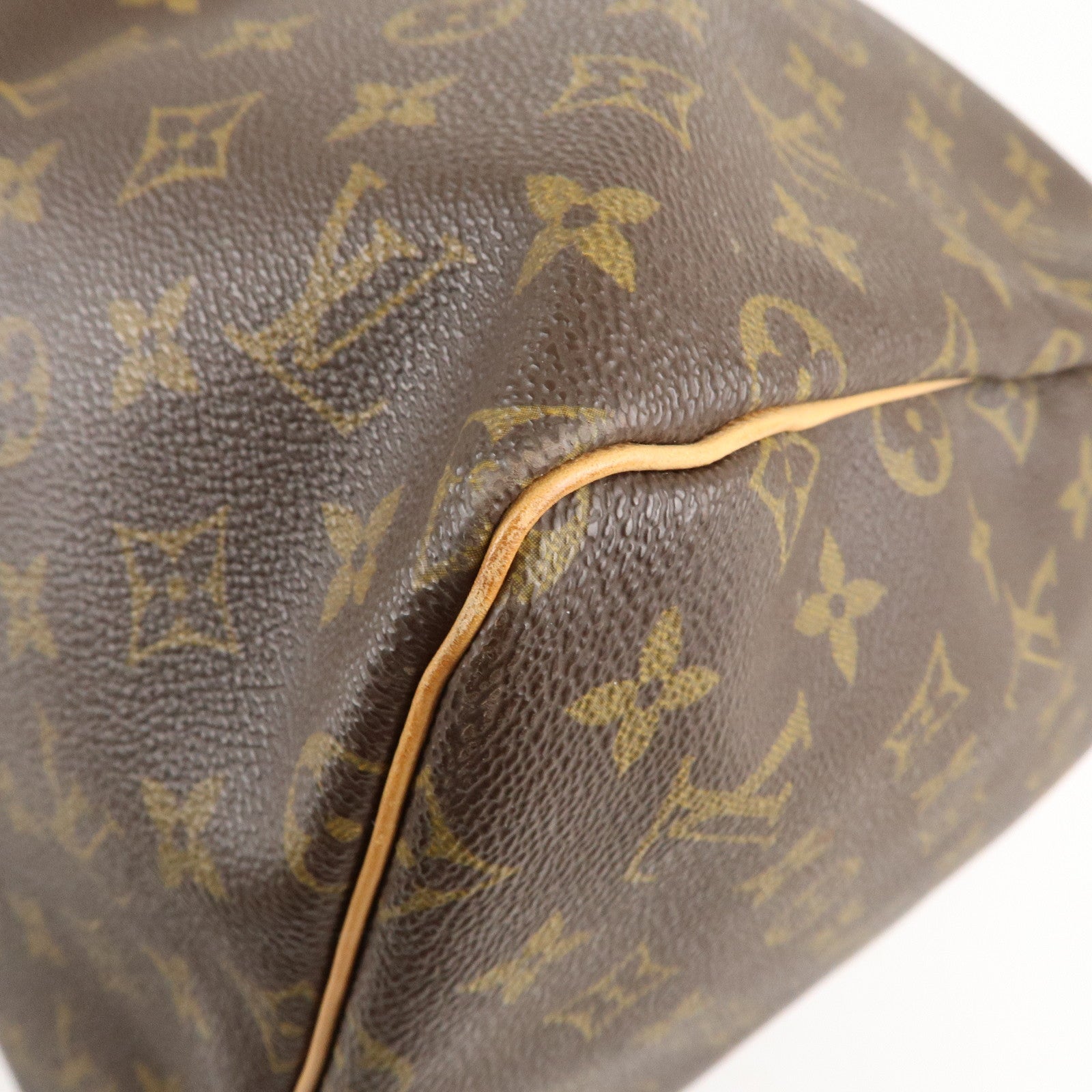AuthenticLouis Vuitton Monogram Keep All 55 Boston Bag Brown M41424