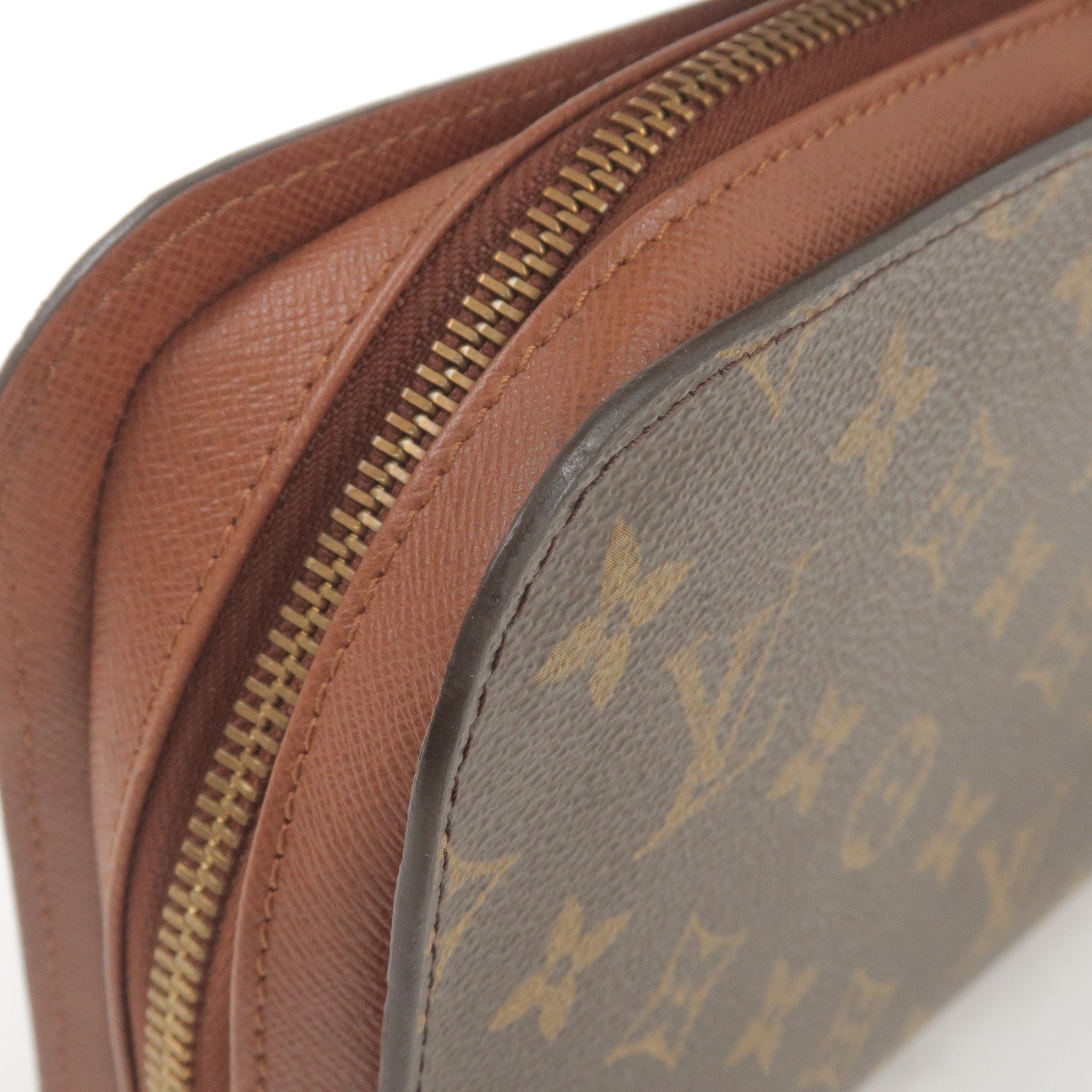 Louis Vuitton Monogram Orsay Clutch Bag Pouch Brown M51790