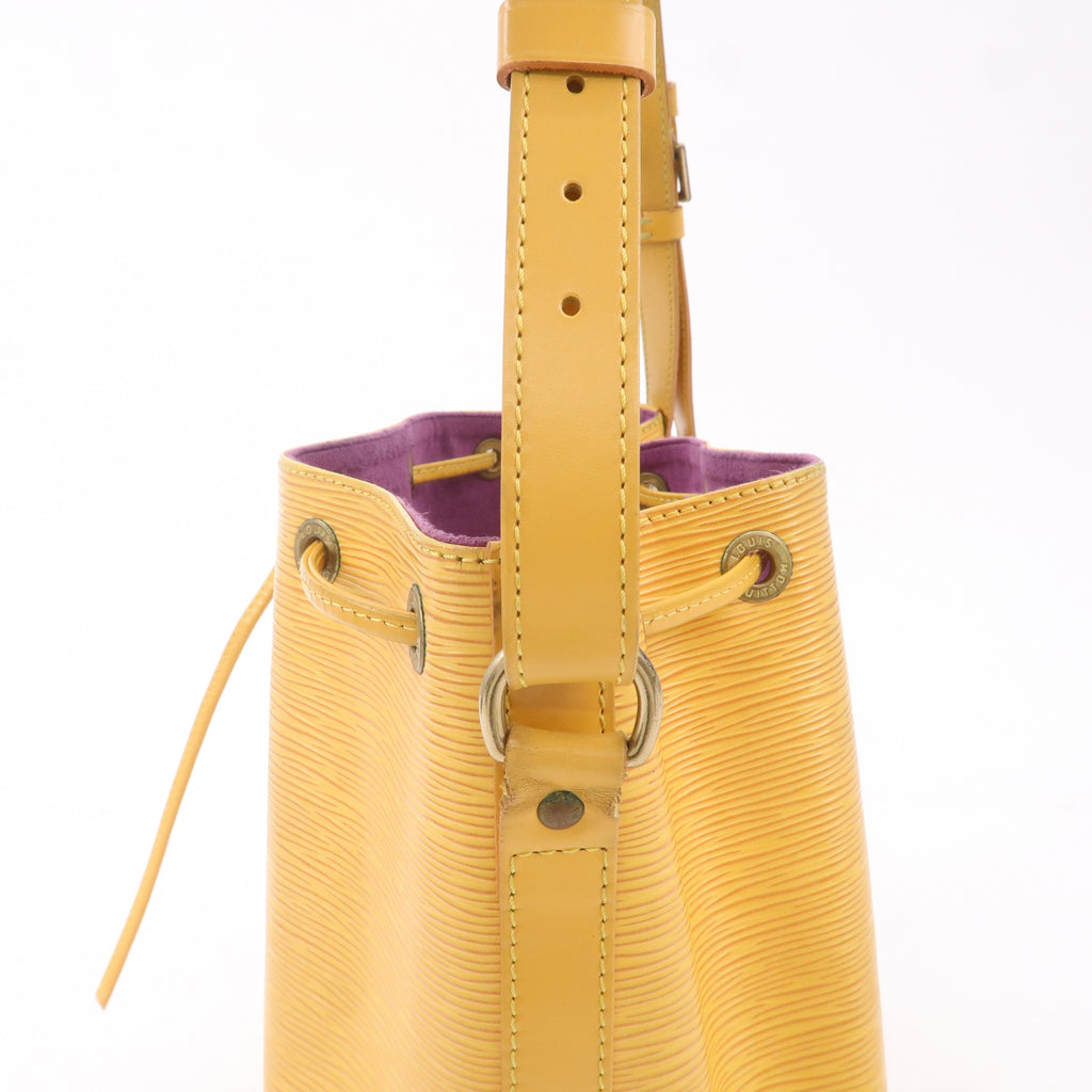 AuthenticLouis Vuitton Epi Petit Noe Shoulder Bag Tassili Yellow M44109