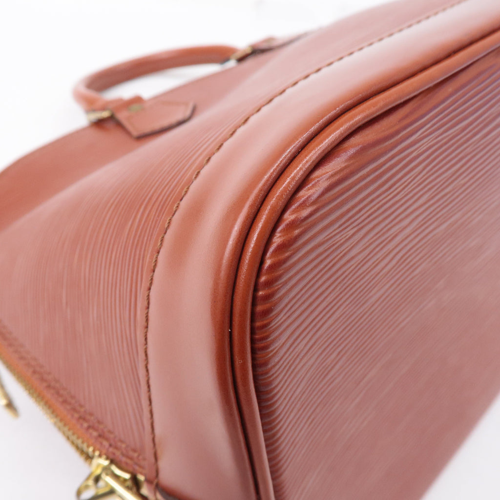 Louis Vuitton Epi Alma 2Way Bag Hand Bag Kenya Brown M52143
