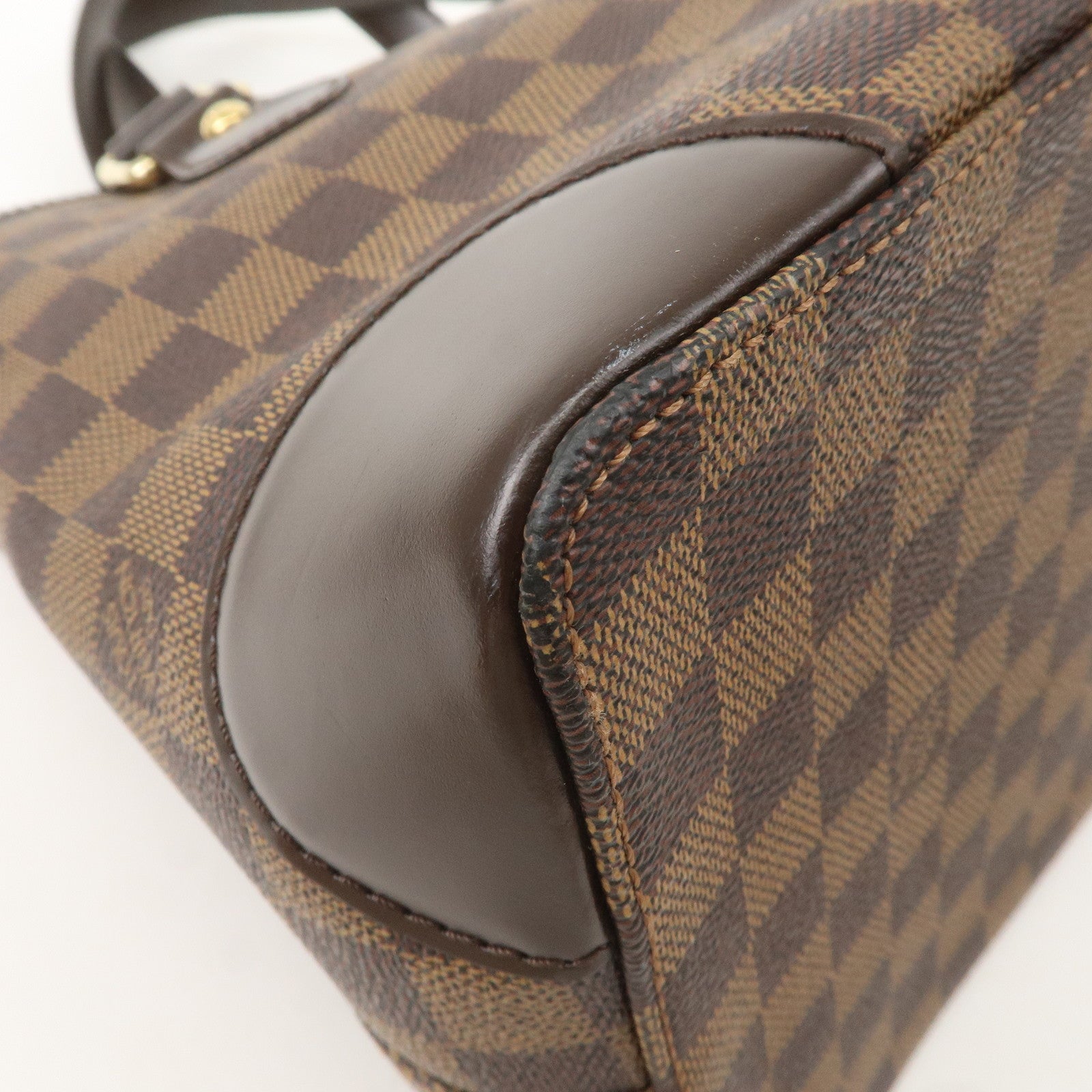 Louis Vuitton Damier Ebene Hampstead PM Hand Bag Brown N51205