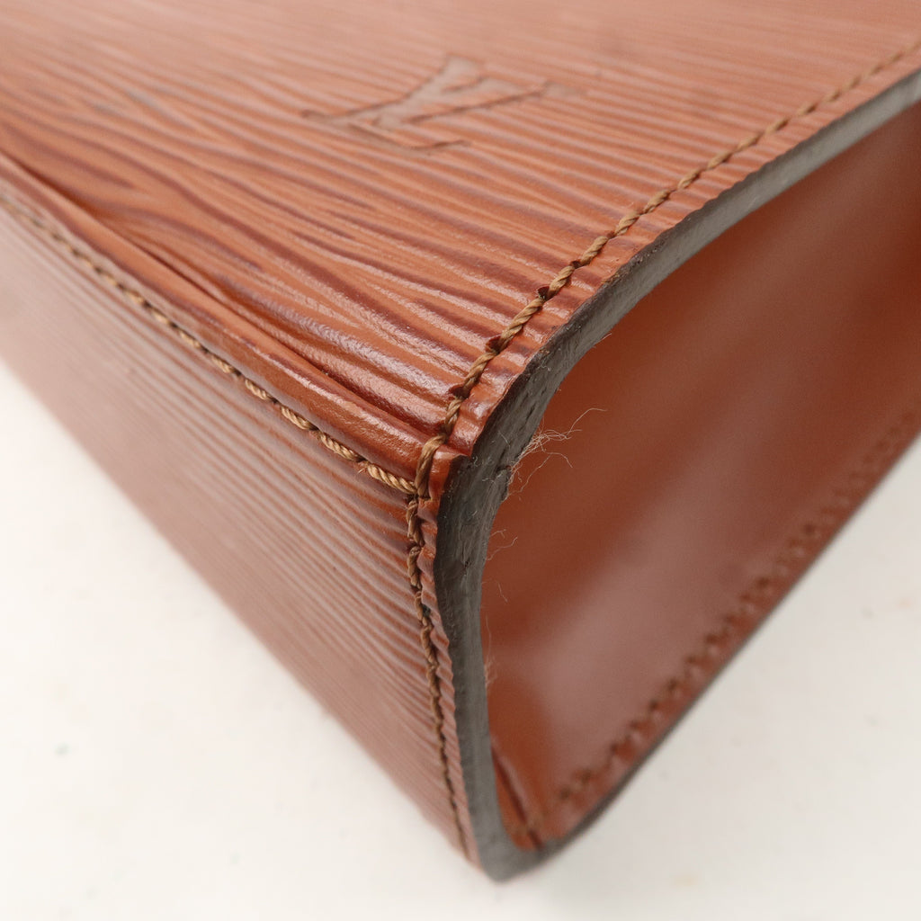 Louis Vuitton Epi Malselv Hand Bag Kenya Brown M52373