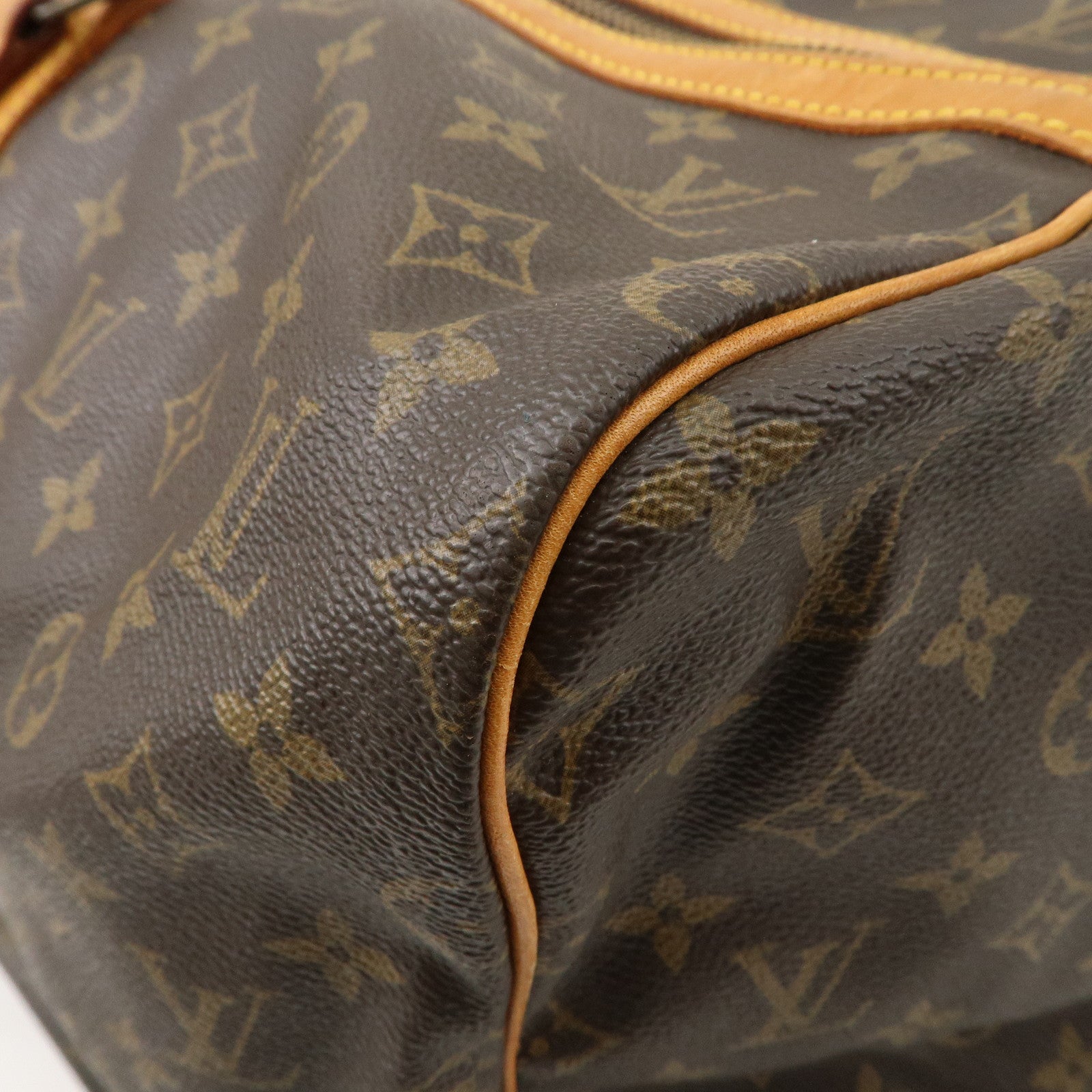 Louis Vuitton Monogram Sac Souple 55 Boston Bag Brown M41622