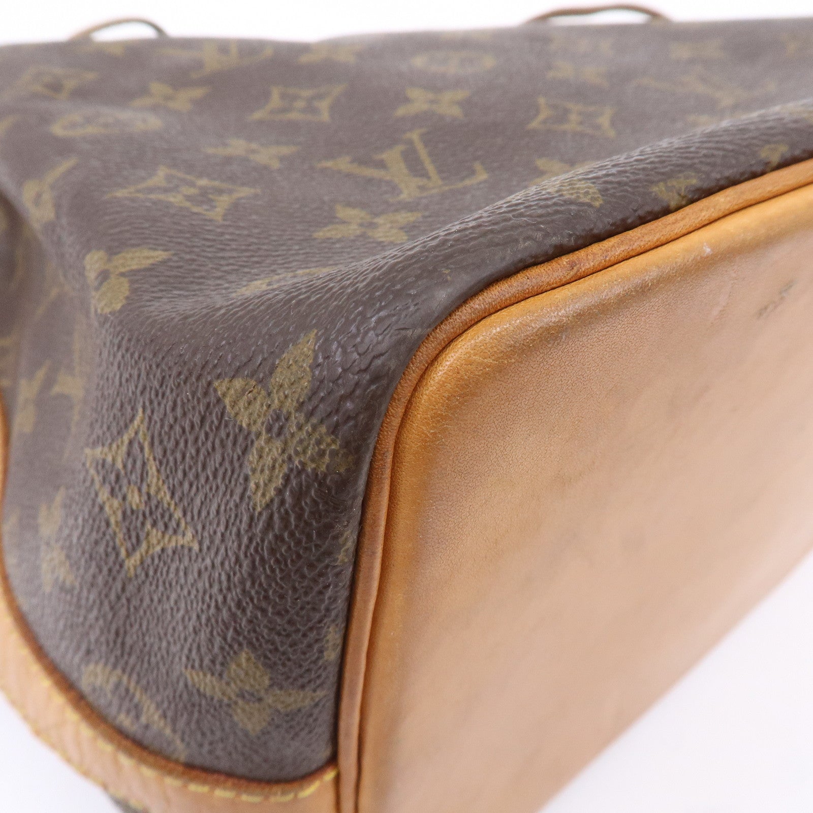 Louis Vuitton Monogram Petit Noe Shoulder Bag Brown M42226
