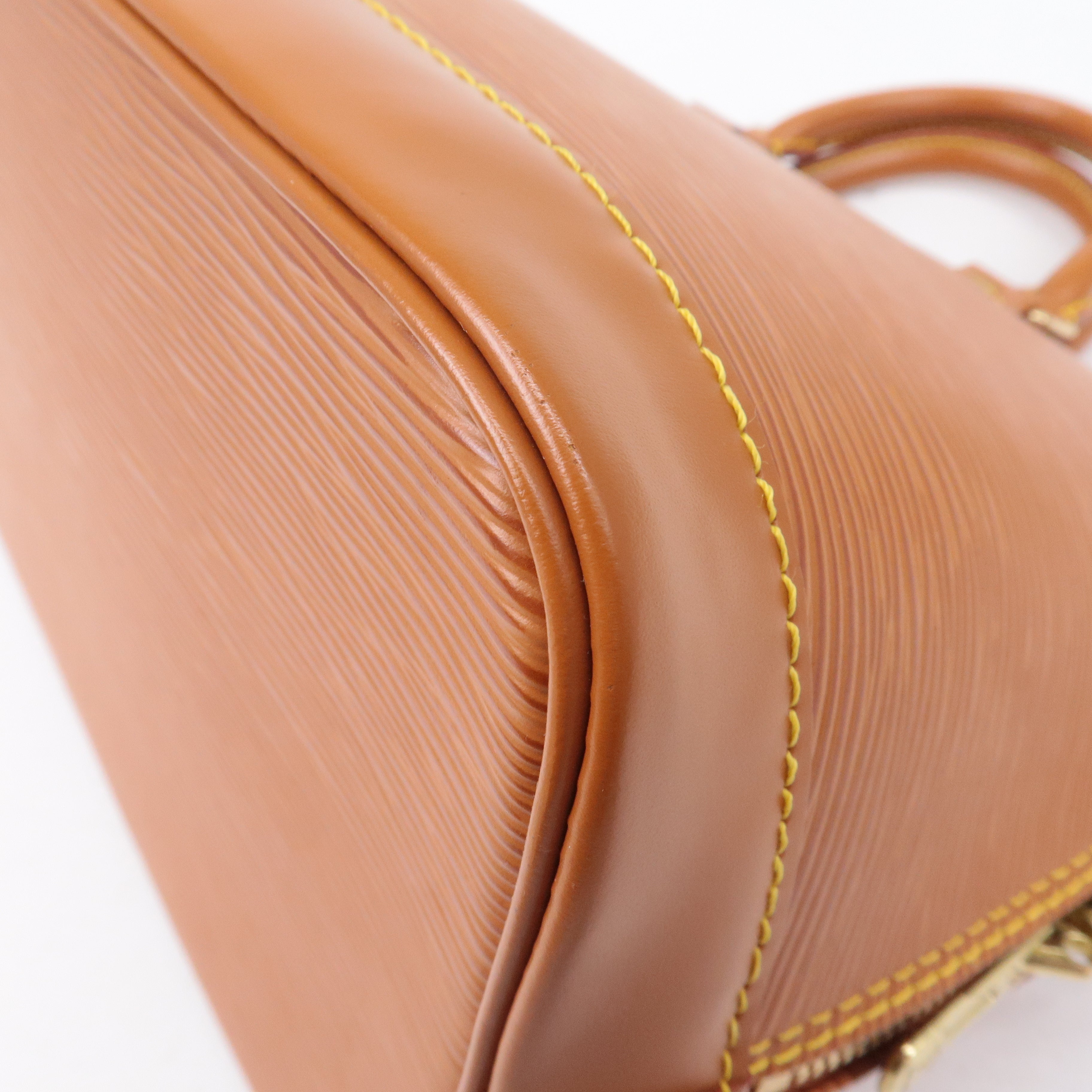 Louis Vuitton Epi Alma Leather Hand Bag Zipangu Gold M52148
