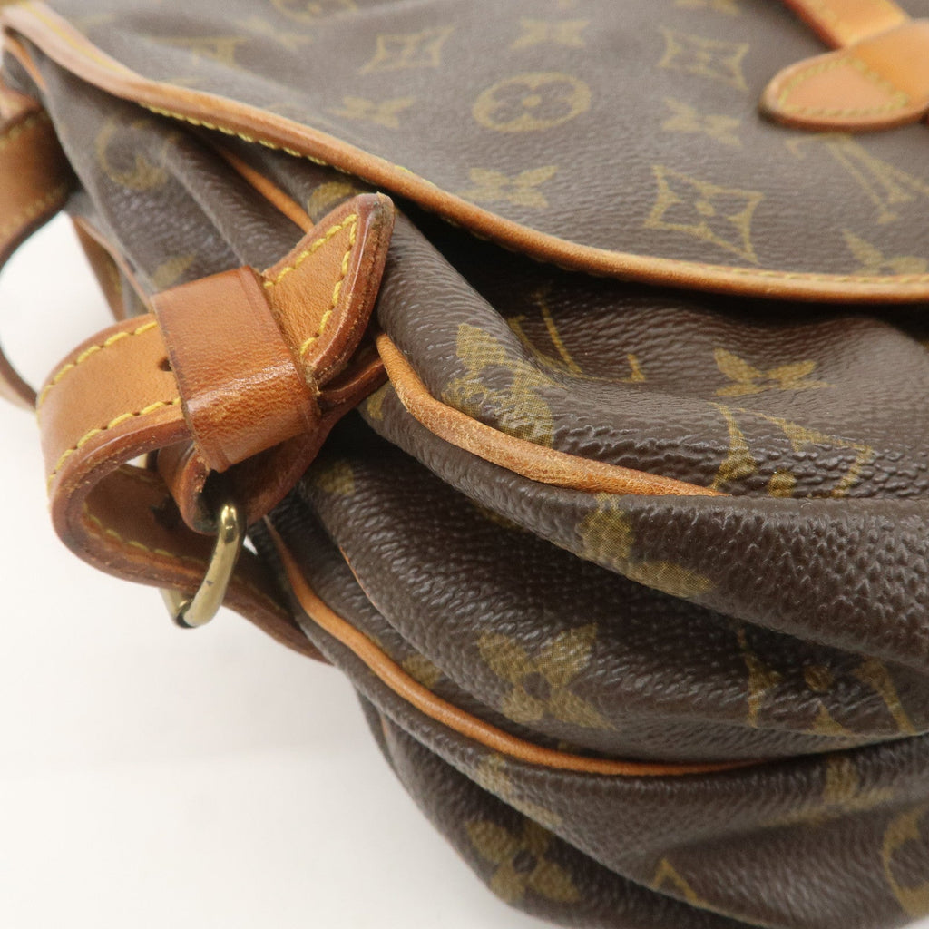 Louis Vuitton Monogram Saumur 30 Shoulder Bag Brown M42256