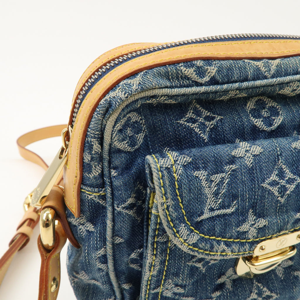 Louis Vuitton Monogram Denim Camera Bag Shoulder Bag Blue